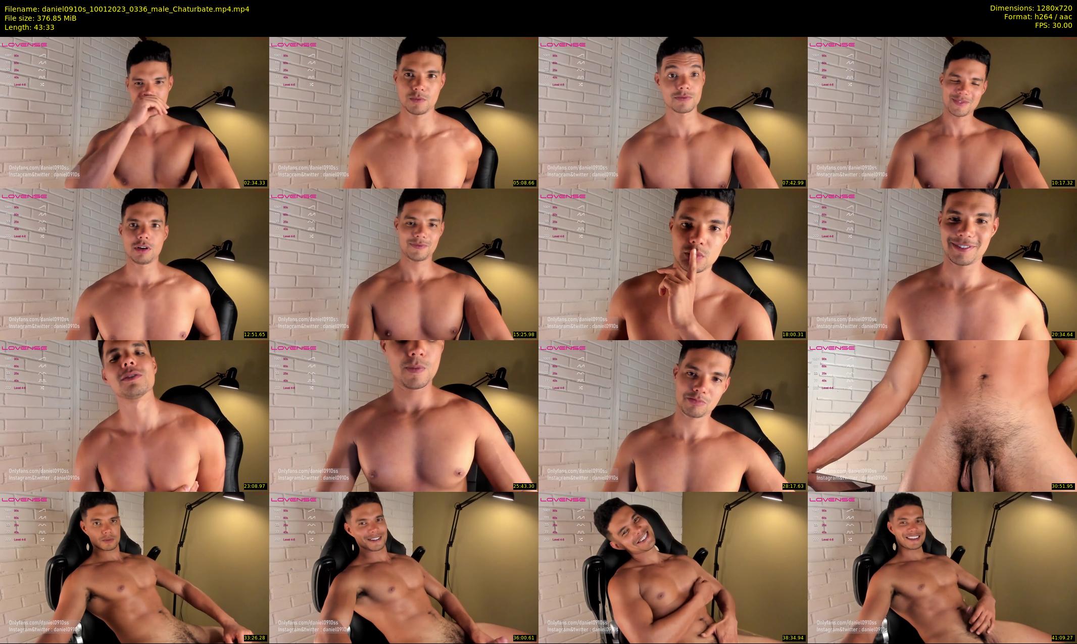 daniel0910s — 44 minute Chaturbate male cam show recording, 720p, Jan 10, 2023