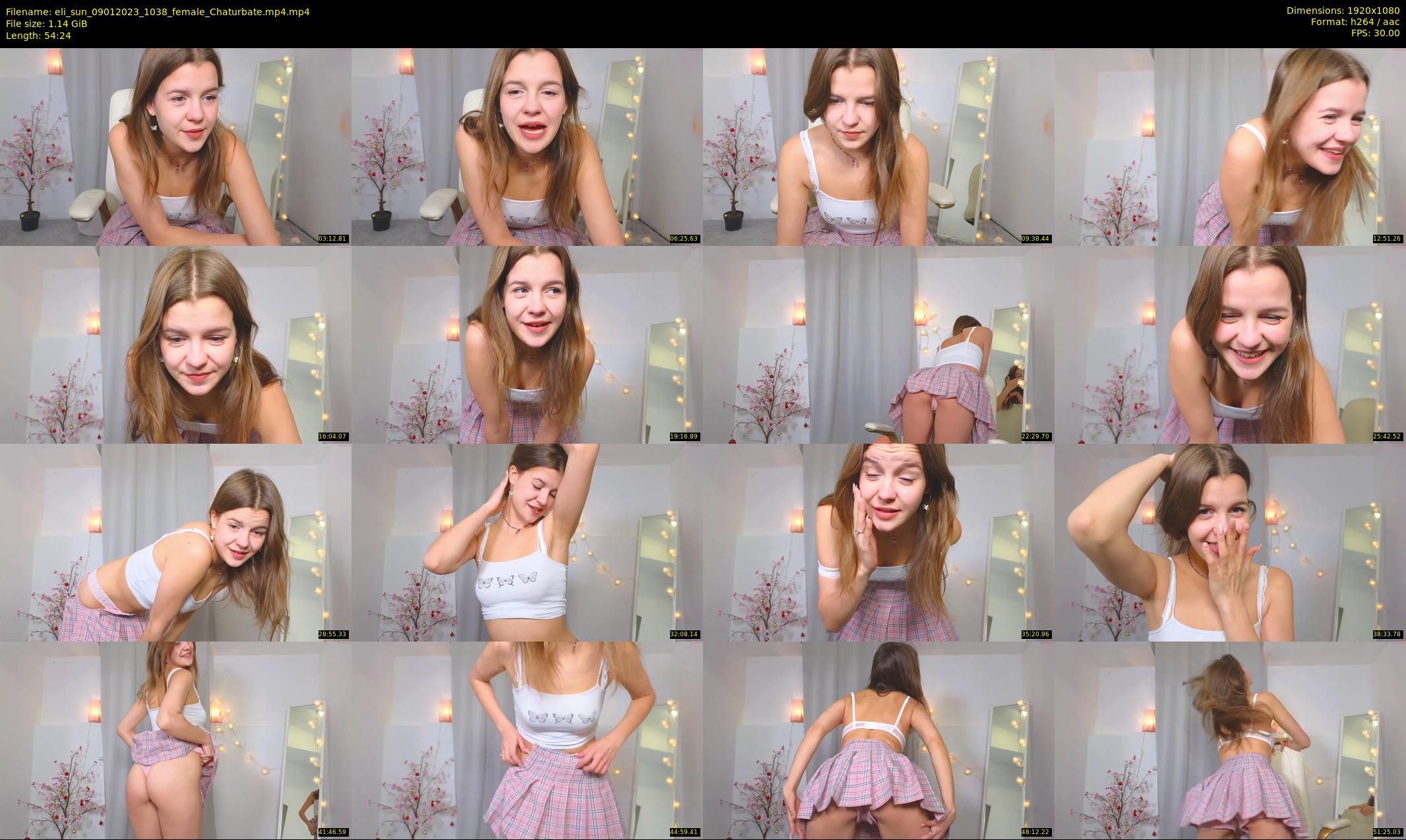 eli_sun — 55 minute Chaturbate female cam show recording, 1080p, Jan 9, 2023