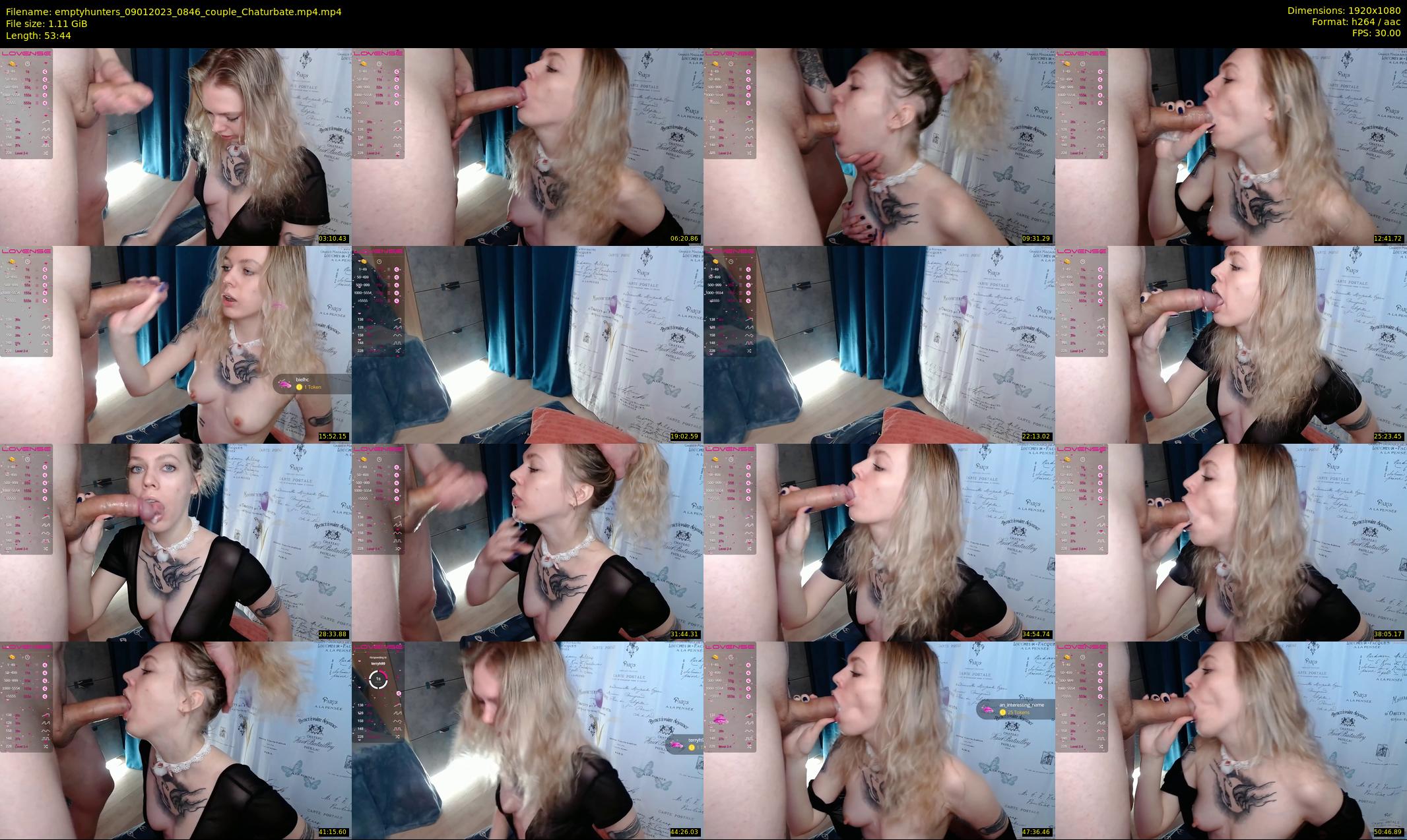 emptyhunters — 54 minute Chaturbate couple cam show recording, 1080p, Jan 9, 2023