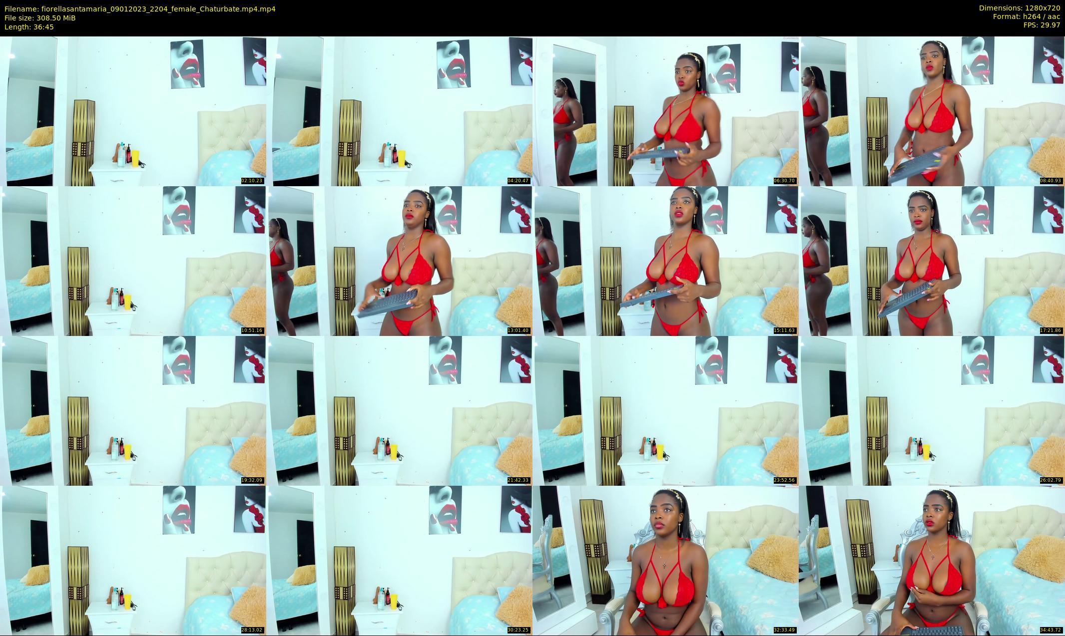 fiorellasantamaria — 37 minute Chaturbate female cam show recording, 720p, Jan 9, 2023