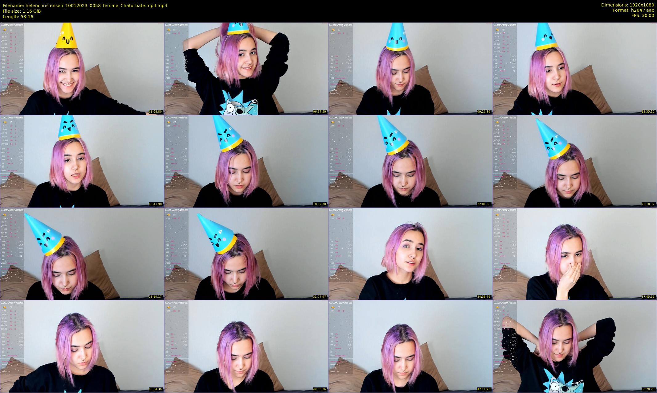 helenchristensen — 54 minute Chaturbate female cam show recording, 1080p, Jan 10, 2023