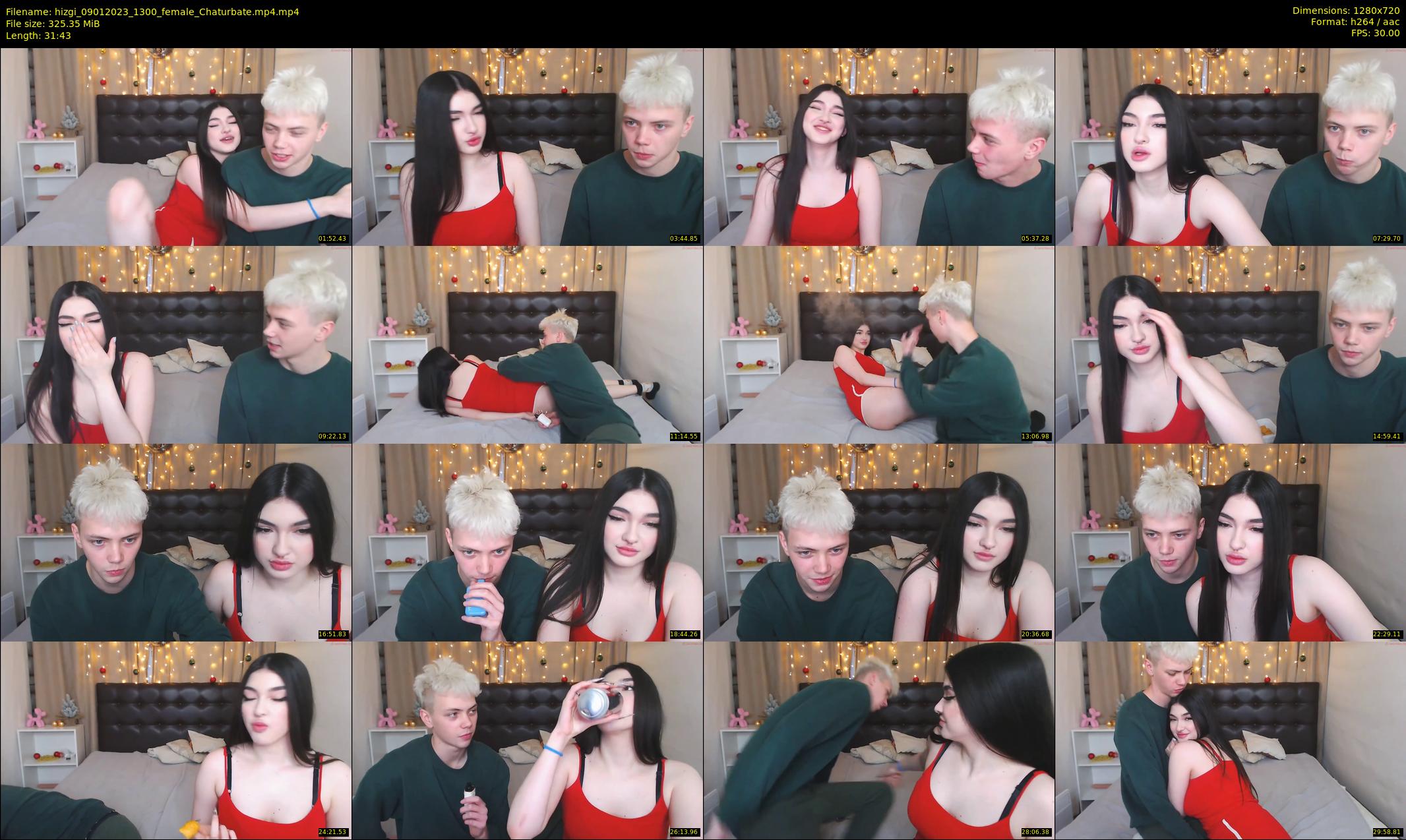 hizgi — 32 minute Chaturbate couple cam show recording, 720p, Jan 9, 2023