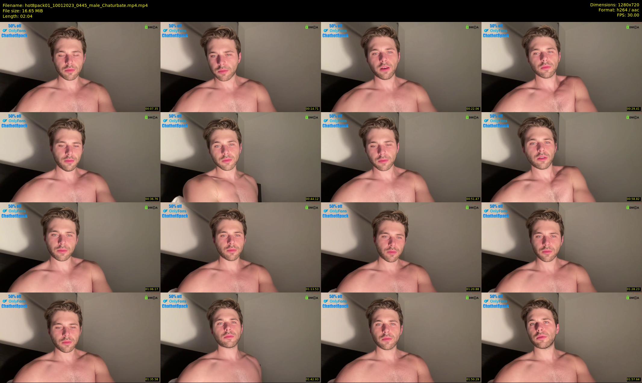 hot8pack01 — 3 minute Chaturbate male cam show recording, 720p, Jan 10, 2023