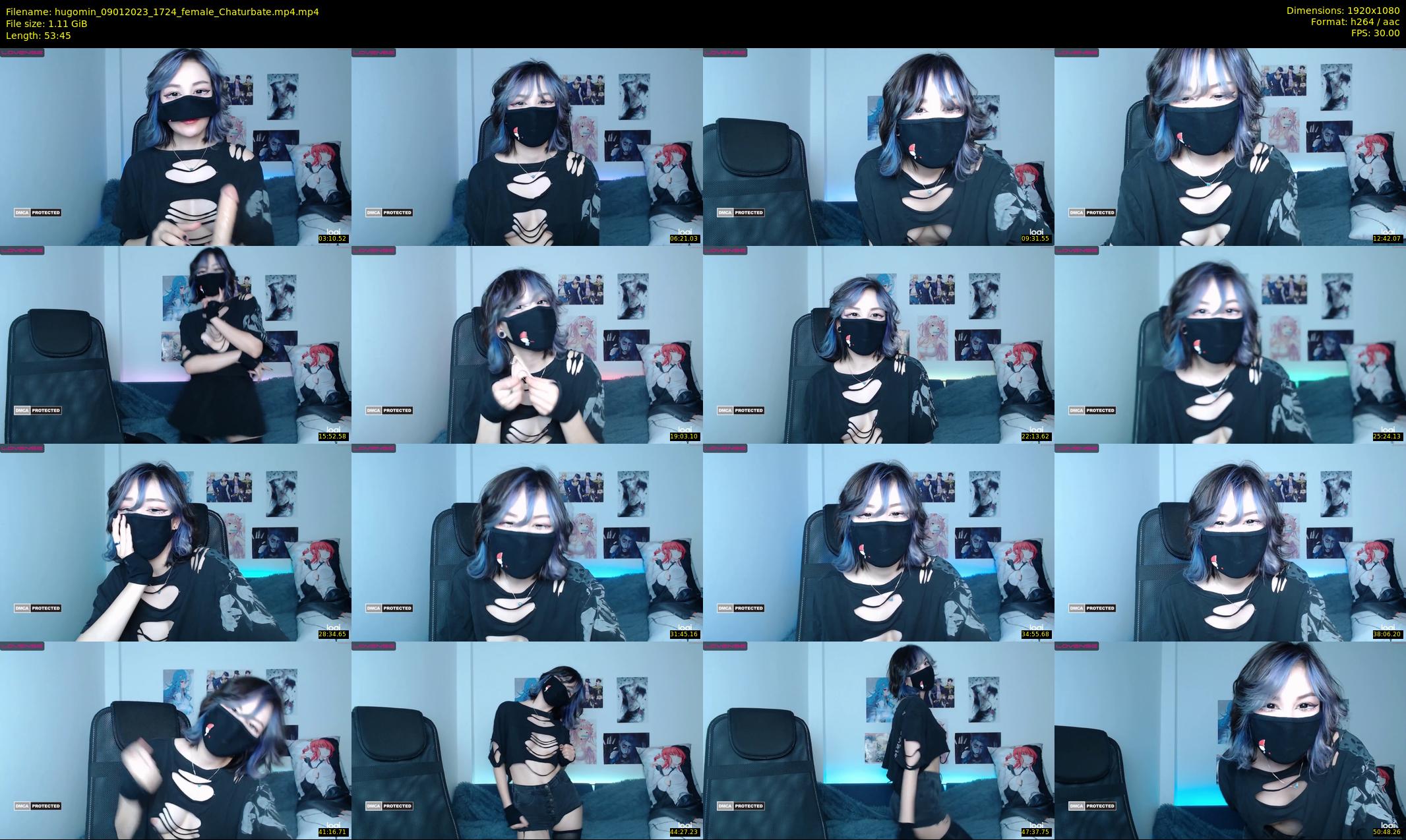 hugomin — 54 minute Chaturbate female cam show recording, 1080p, Jan 9, 2023