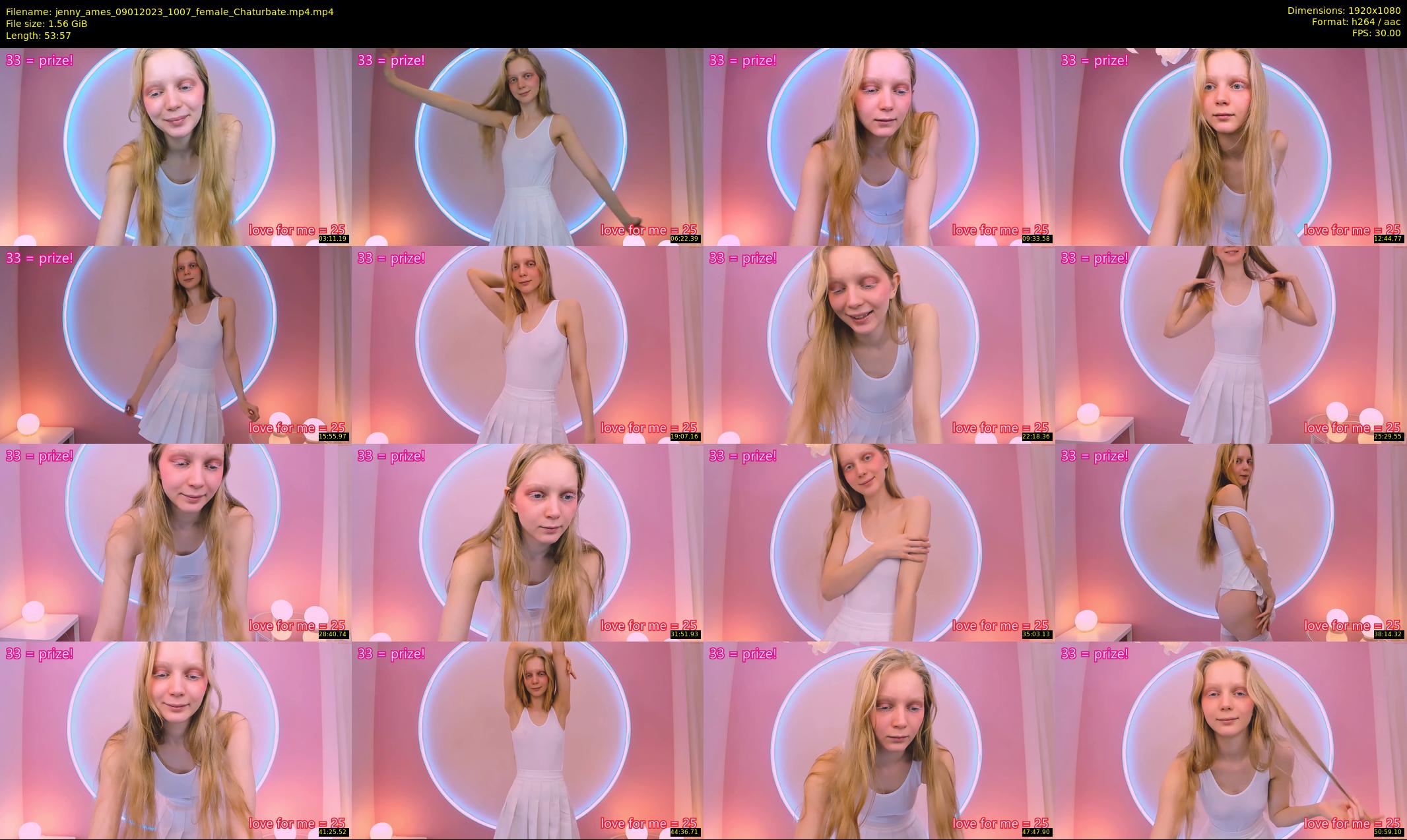 jenny_ames — 54 minute Chaturbate female cam show recording, 1080p, Jan 9, 2023