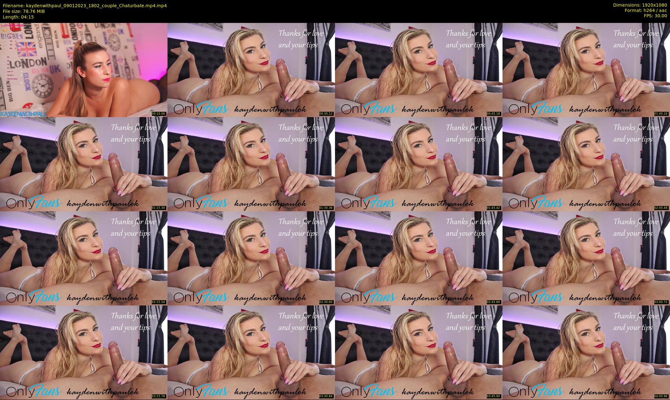 kaydenwithpaul — 5 minute Chaturbate couple cam show recording, 1080p, Jan 9, 2023