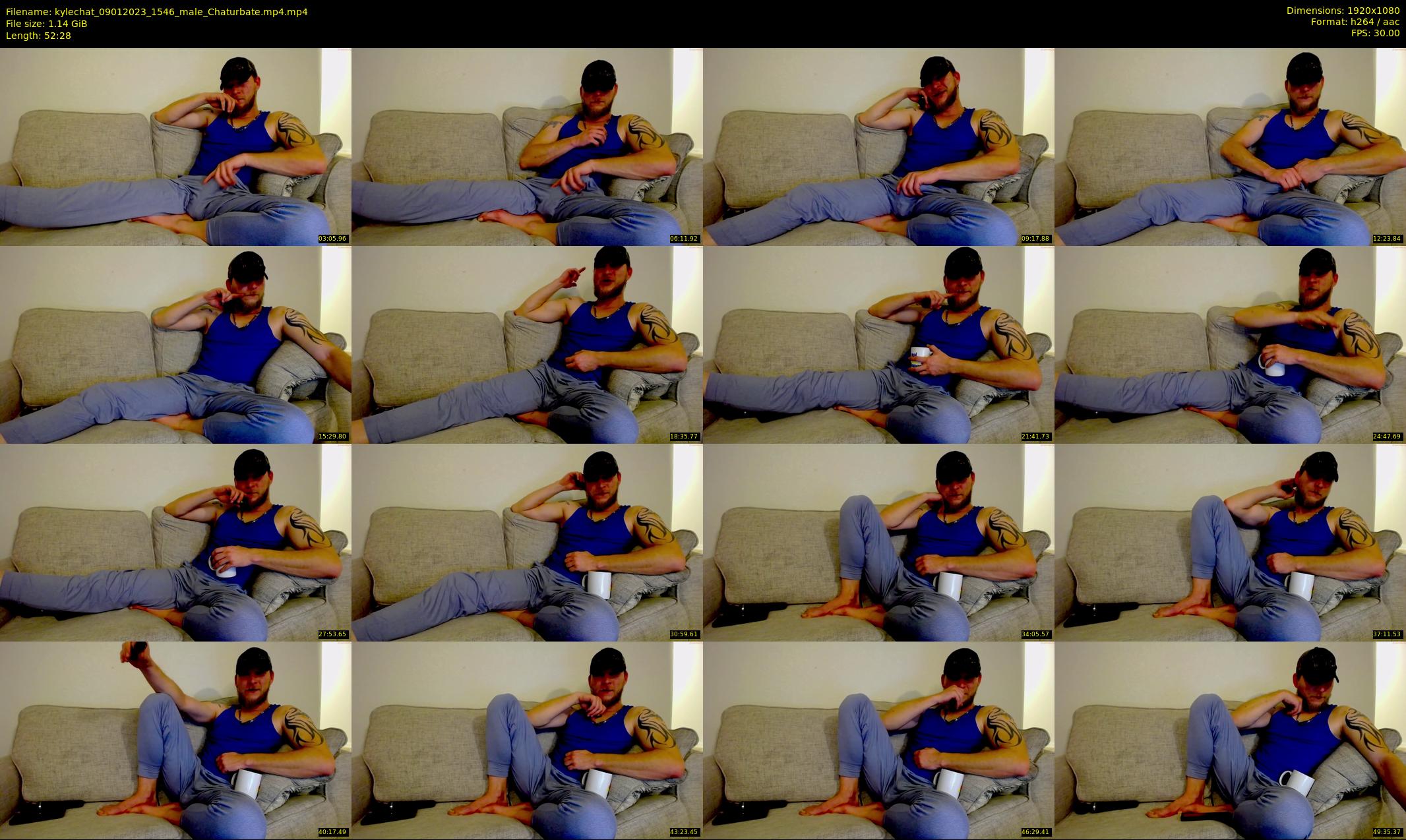 kylechat — 53 minute Chaturbate male cam show recording, 1080p, Jan 9, 2023