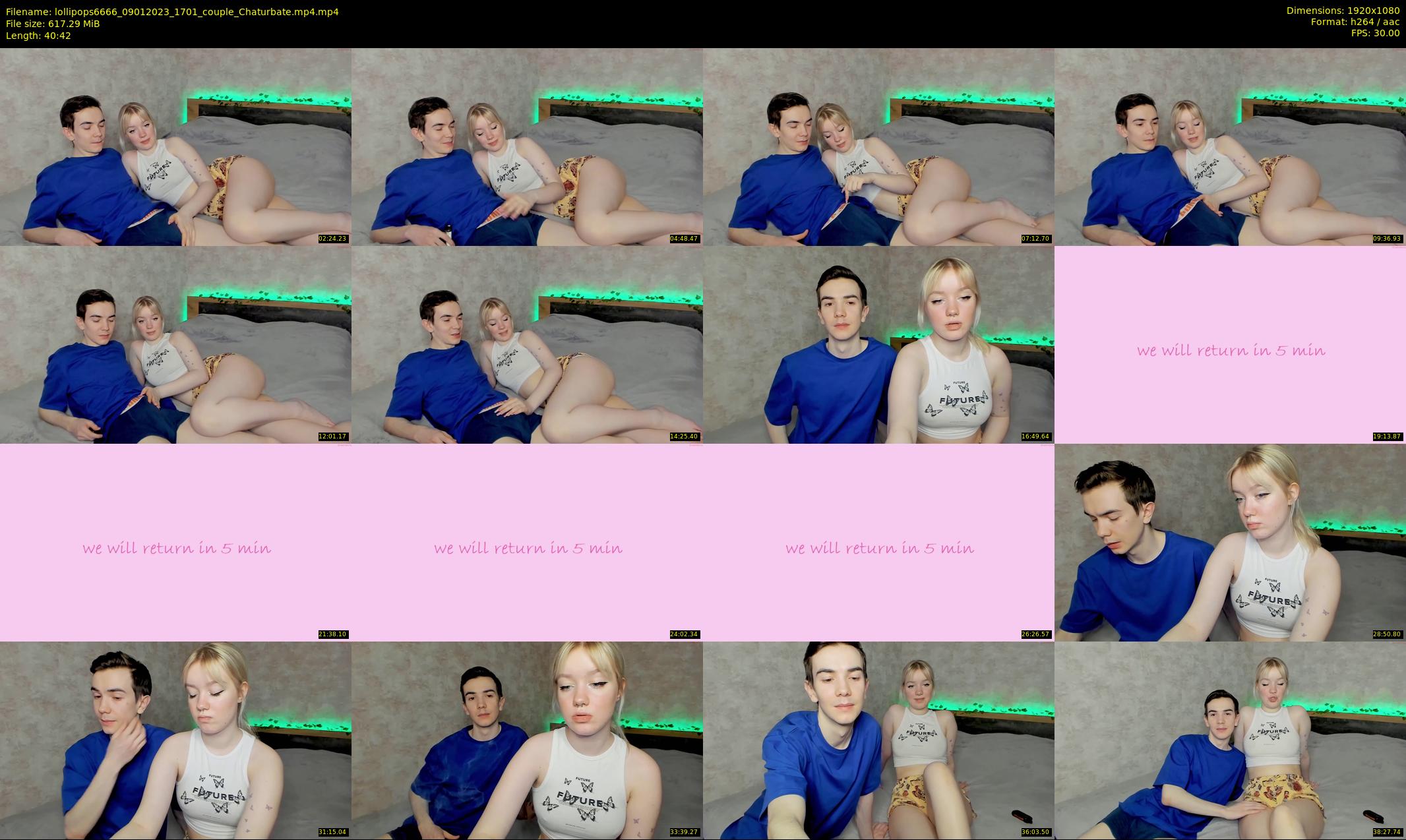 lollipops6666 — 41 minute Chaturbate couple cam show recording, 1080p, Jan 9, 2023