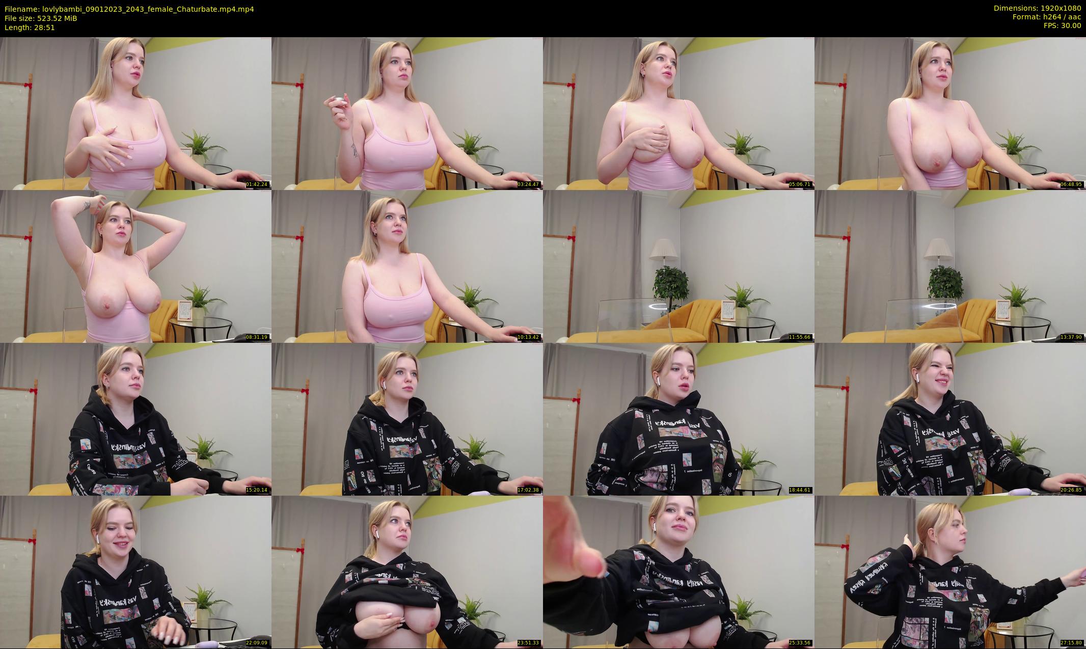 lovlybambi — 29 minute Chaturbate female cam show recording, 1080p, Jan 9, 2023