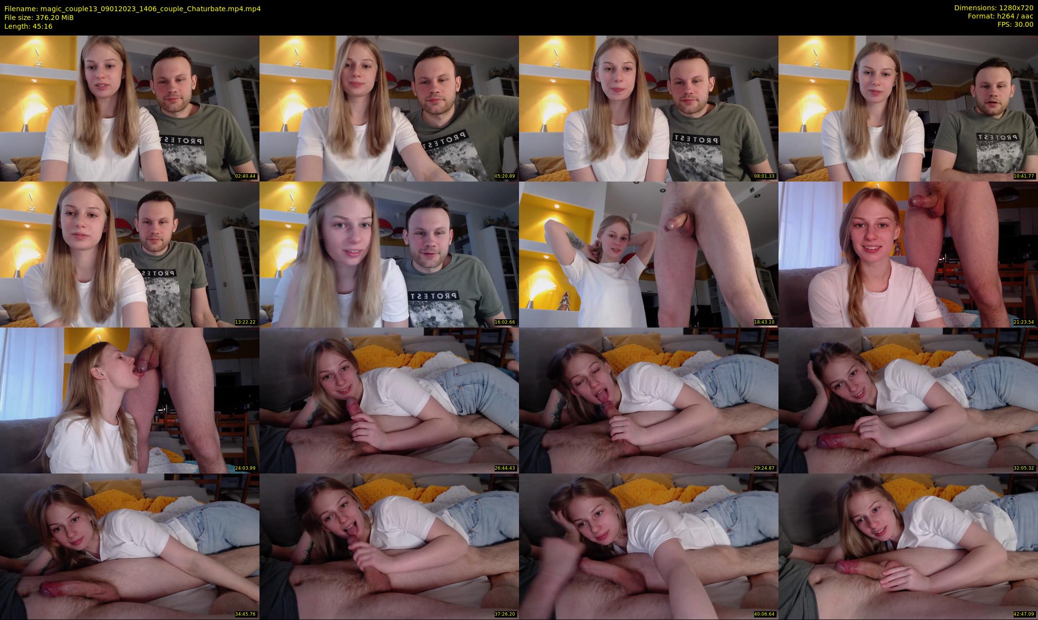 magic_couple13 — 46 minute Chaturbate couple cam show recording, 720p, Jan 9, 2023