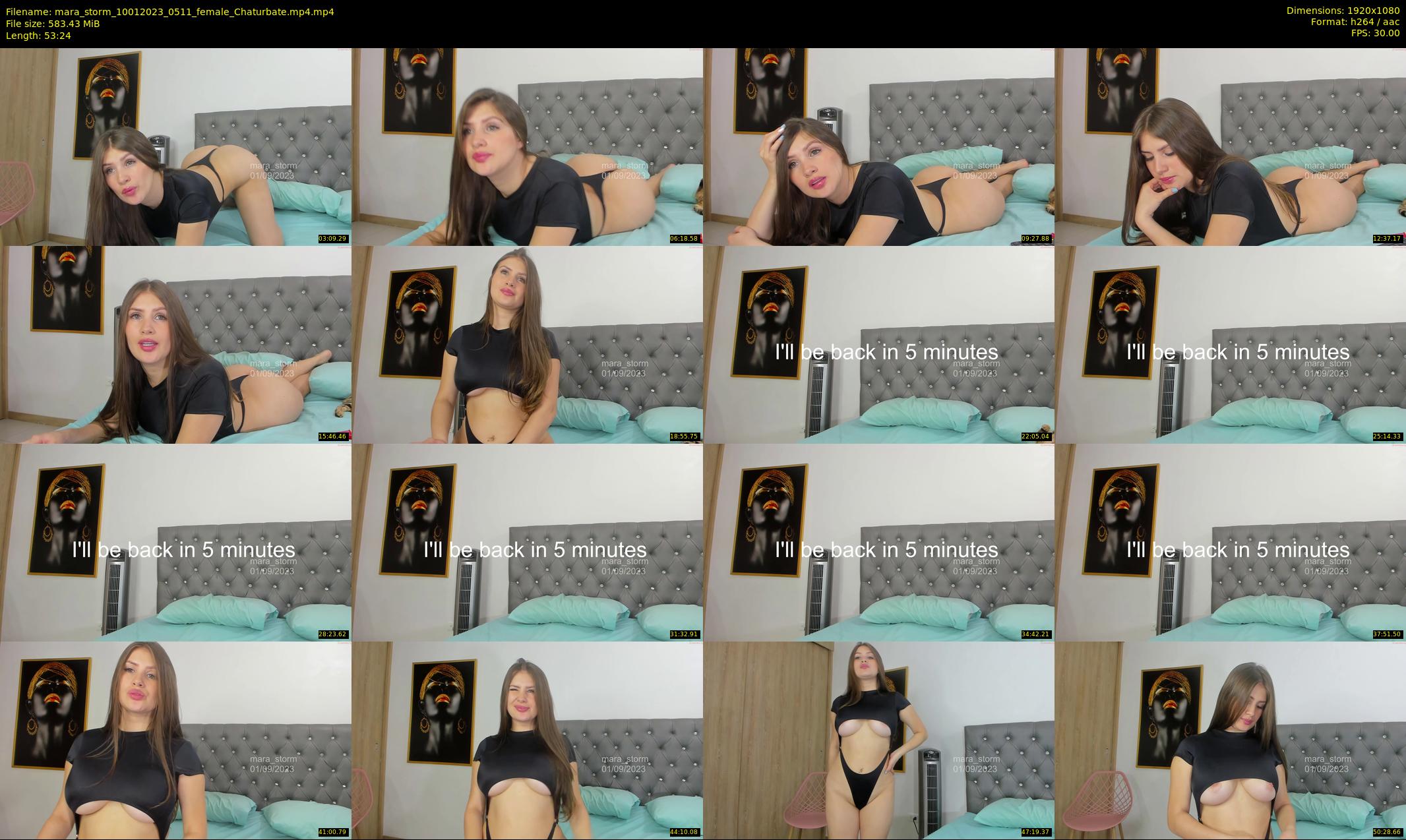 mara_storm — 54 minute Chaturbate female cam show recording, 1080p, Jan 10, 2023
