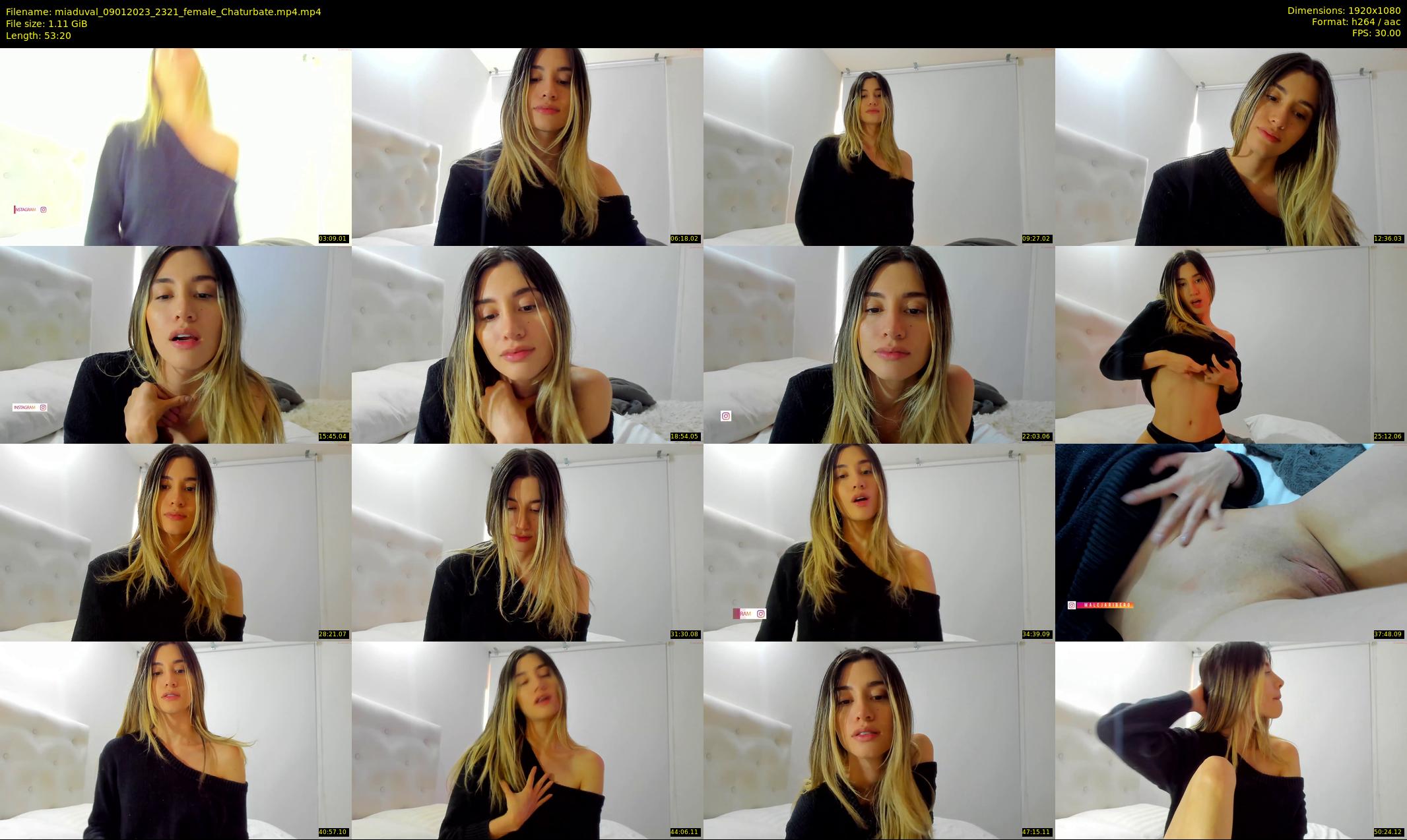 miaduval — 54 minute Chaturbate female cam show recording, 1080p, Jan 9, 2023