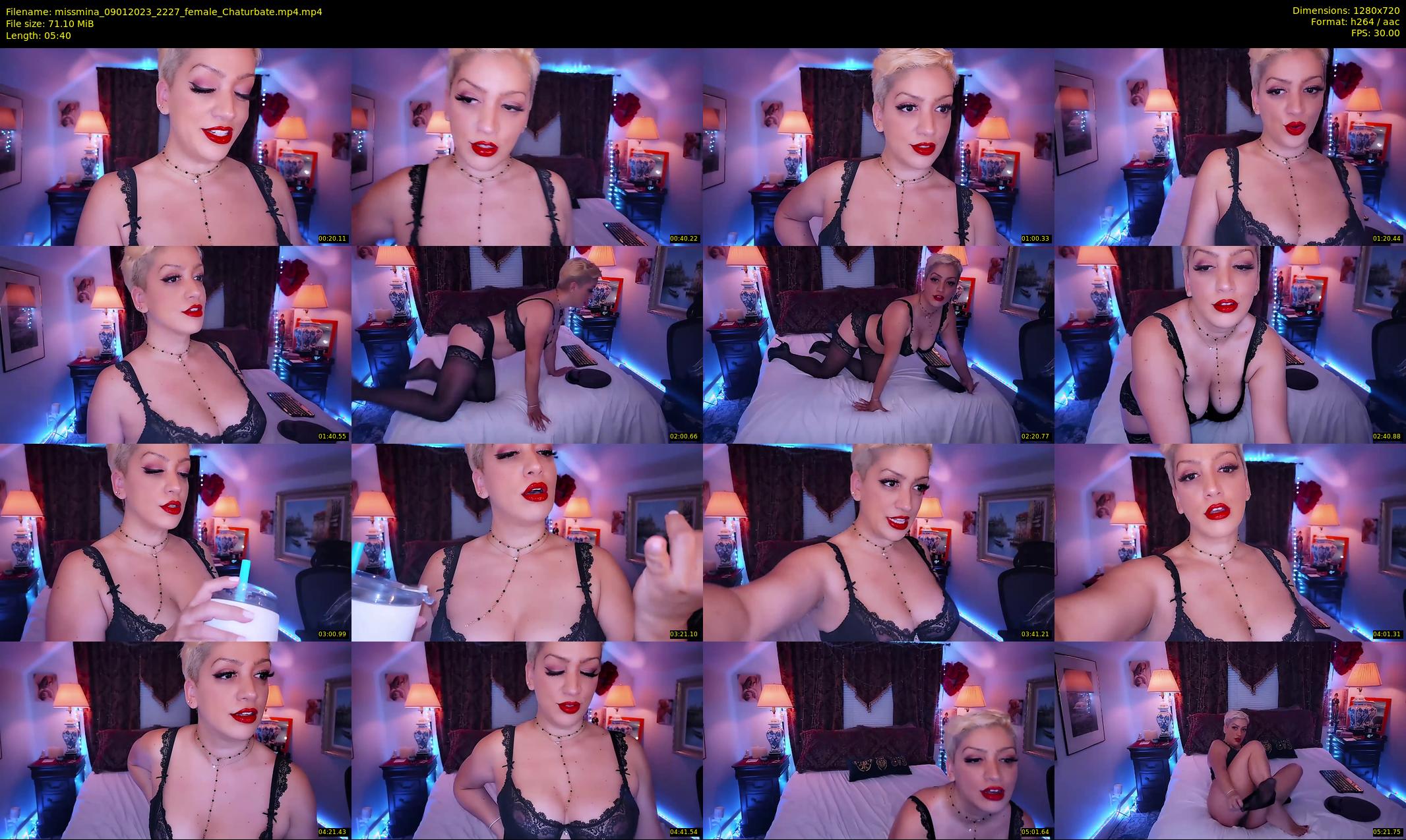 missmina — 6 minute Chaturbate female cam show recording, 720p, Jan 9, 2023