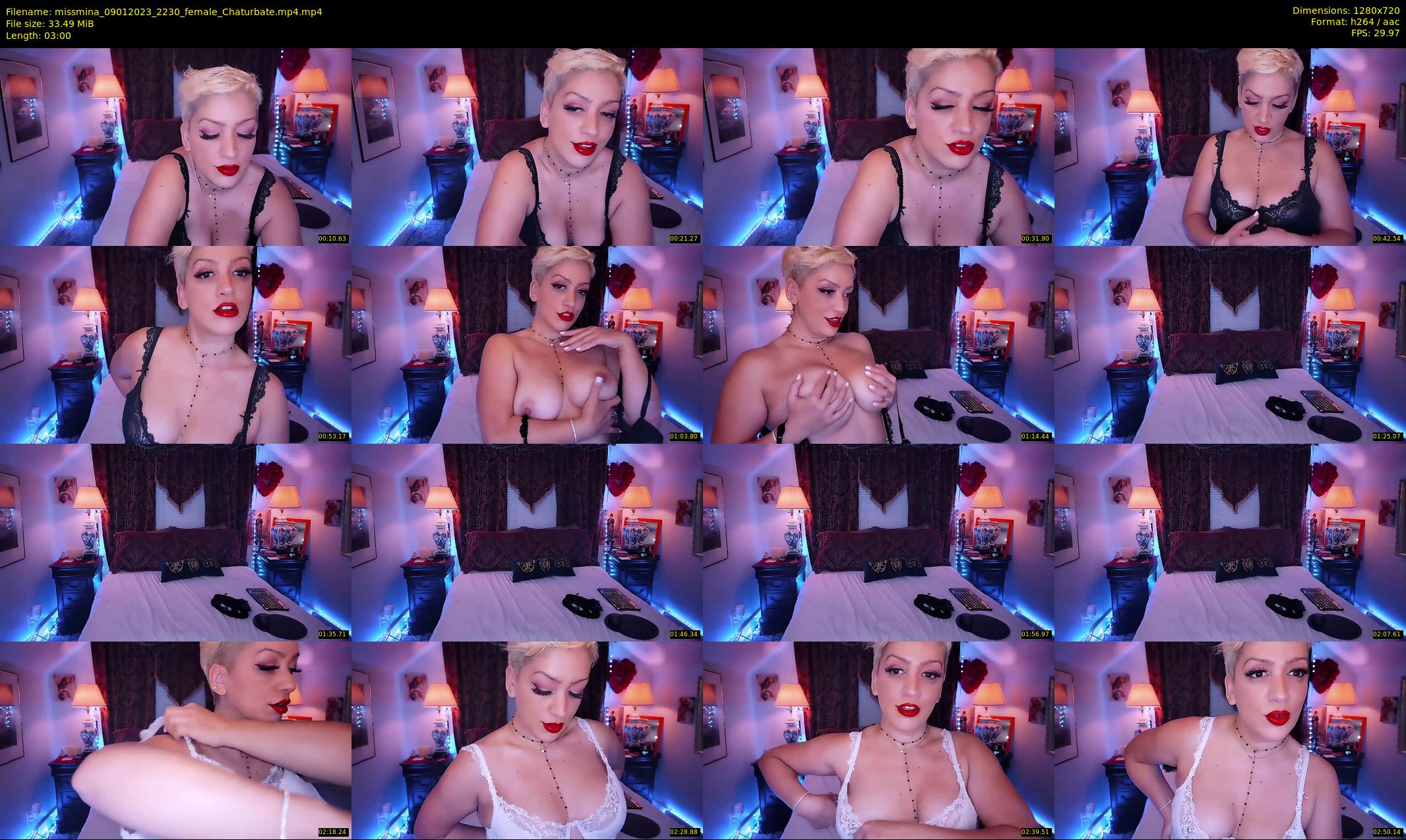 missmina — 3 minute Chaturbate female cam show recording, 720p, Jan 9, 2023