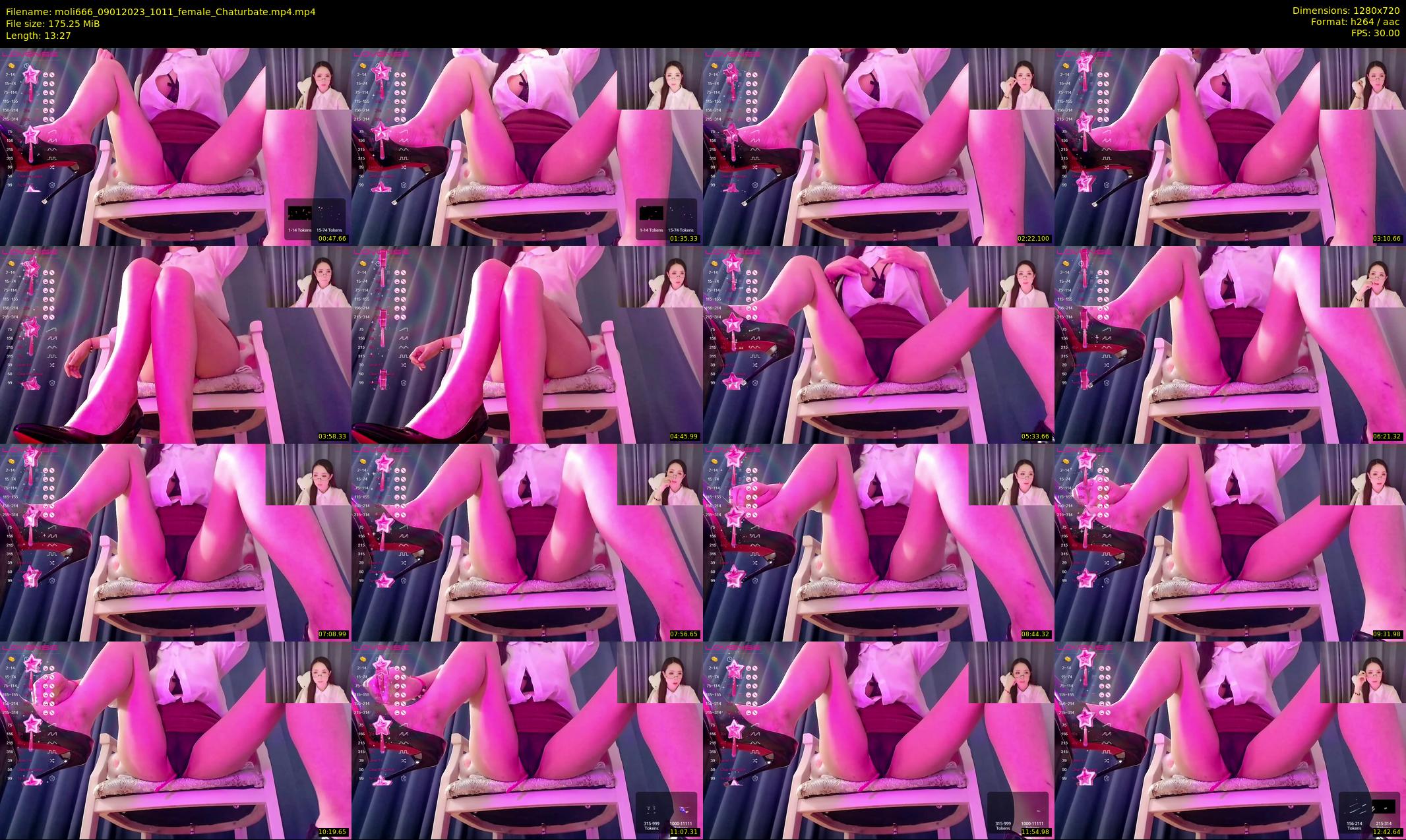 moli666 — 14 minute Chaturbate female cam show recording, 720p, Jan 9, 2023