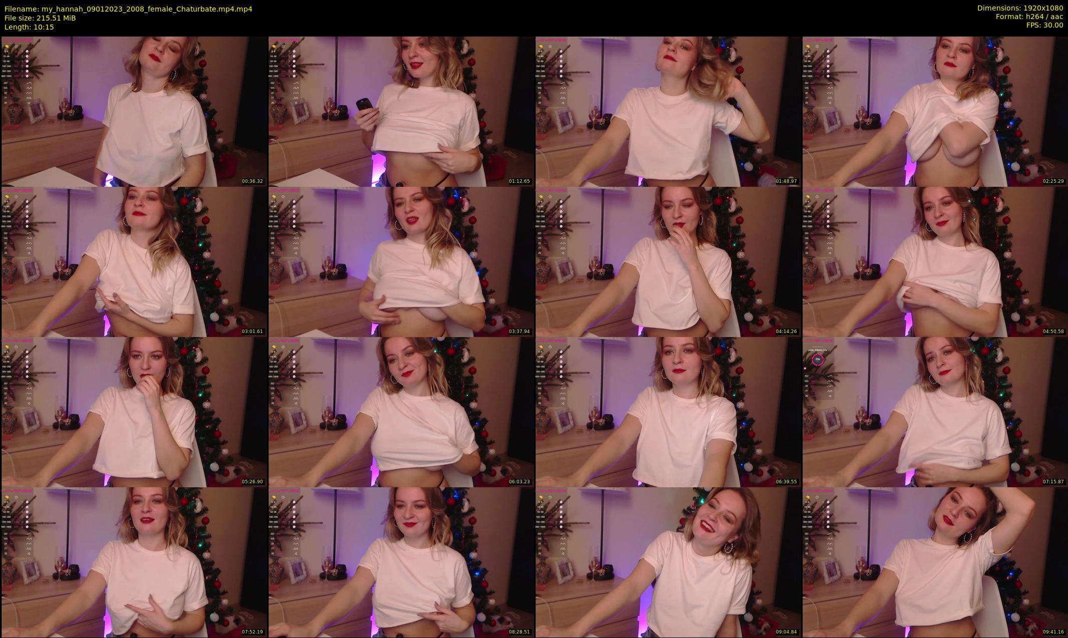 my_hannah — 11 minute Chaturbate female cam show recording, 1080p, Jan 9, 2023