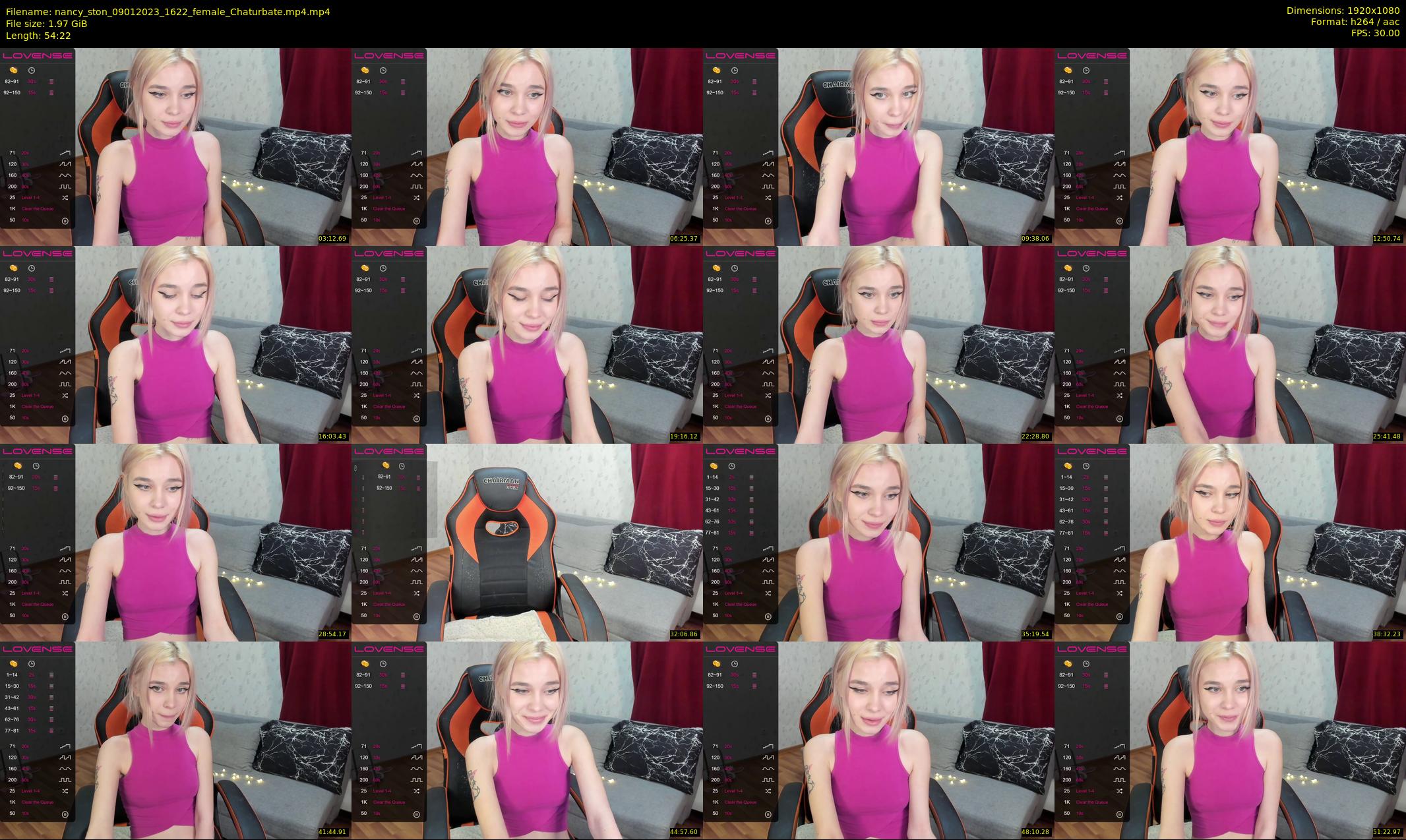 nancy_ston — 55 minute Chaturbate female cam show recording, 1080p, Jan 9, 2023