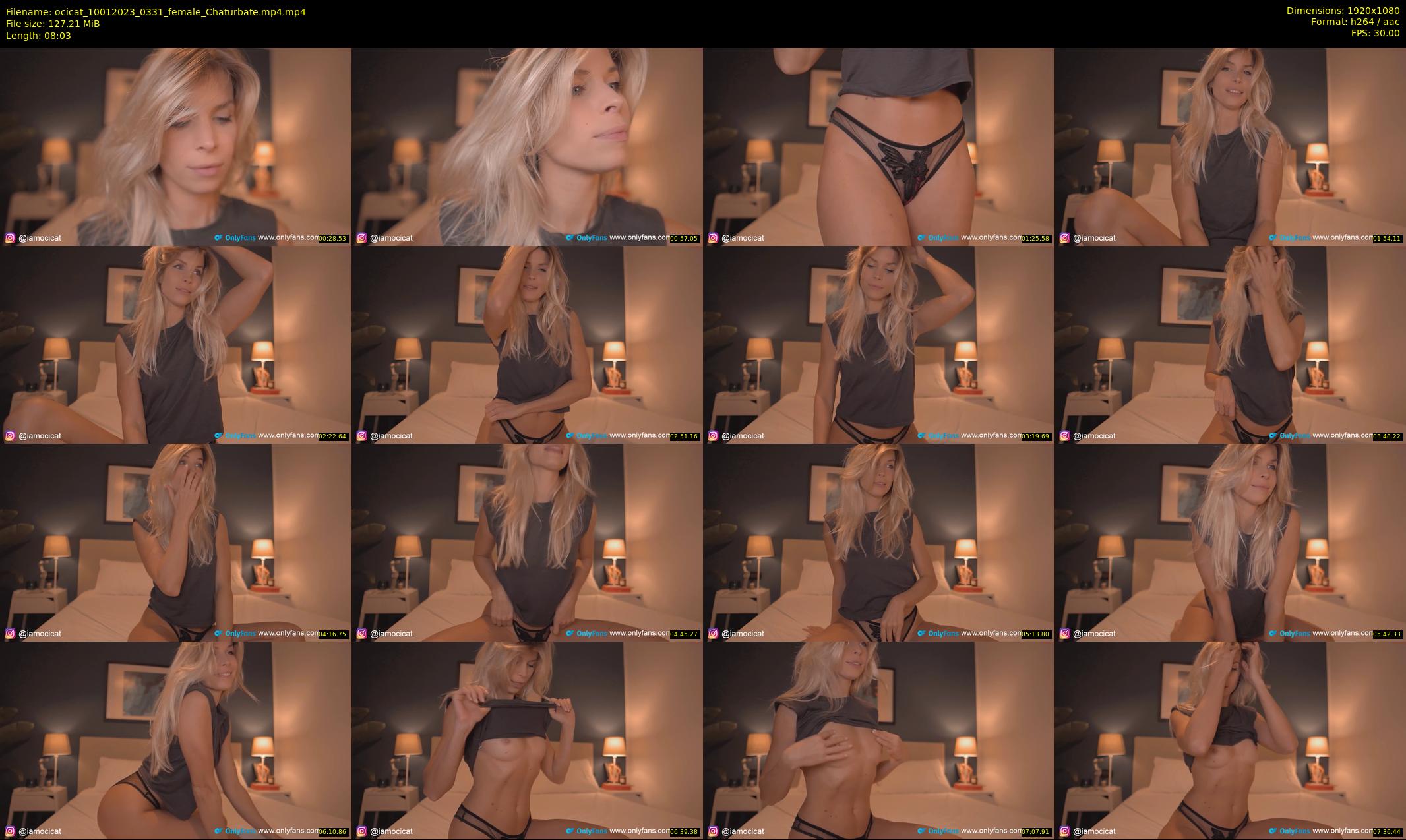 ocicat — 9 minute Chaturbate female cam show recording, 1080p, Jan 10, 2023
