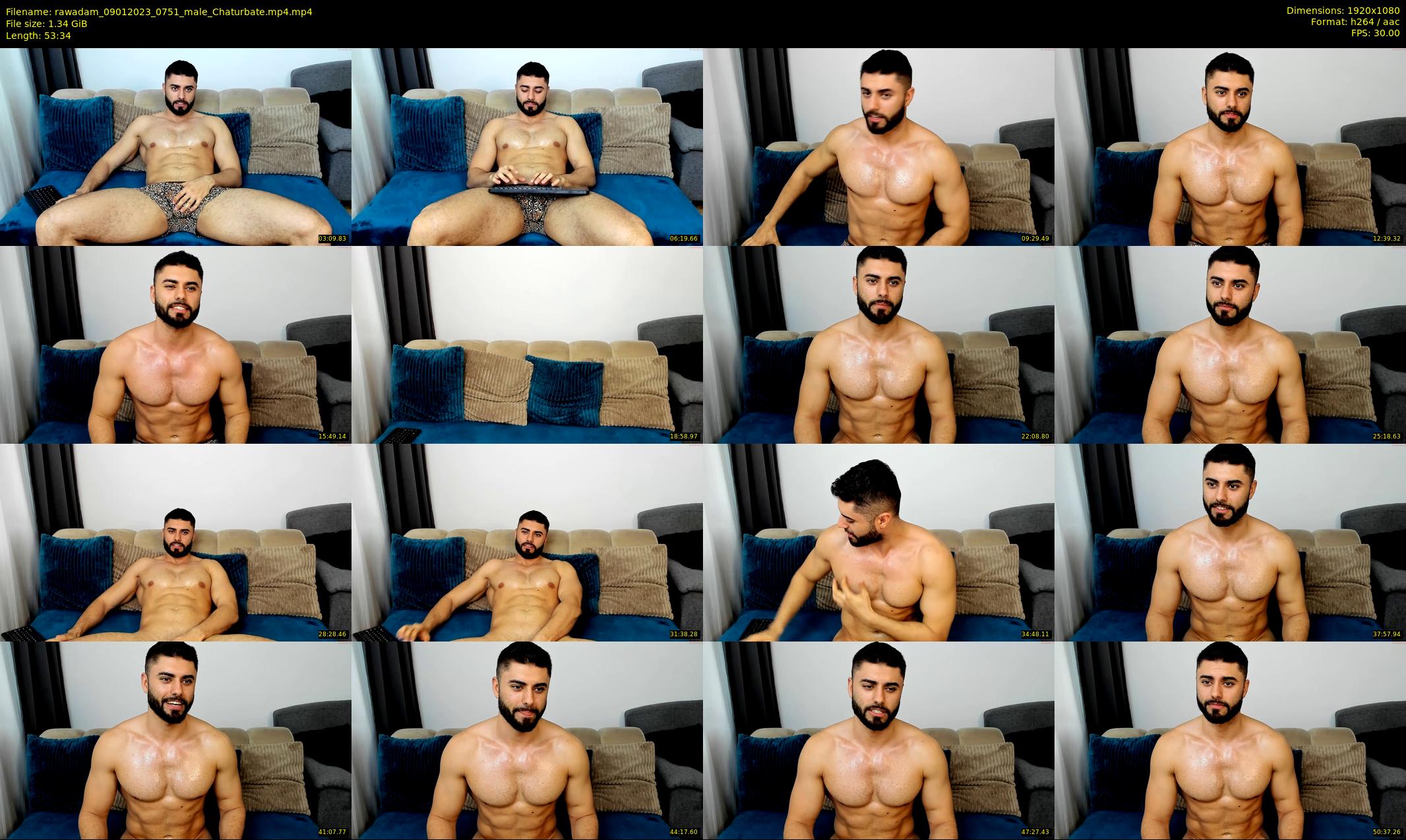 rawadam — 54 minute Chaturbate male cam show recording, 1080p, Jan 9, 2023
