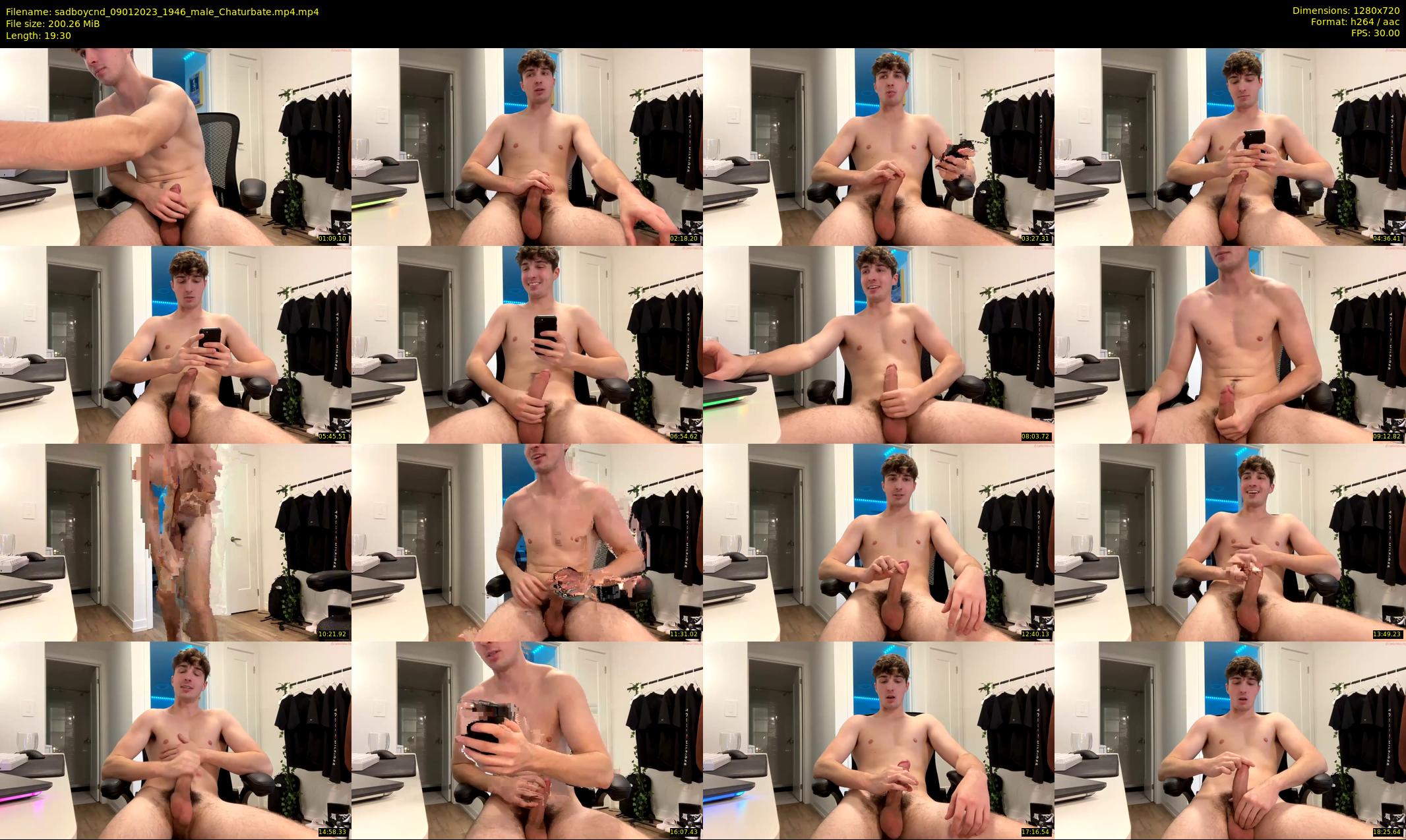 sadboycnd — 20 minute Chaturbate male cam show recording, 720p, Jan 9, 2023