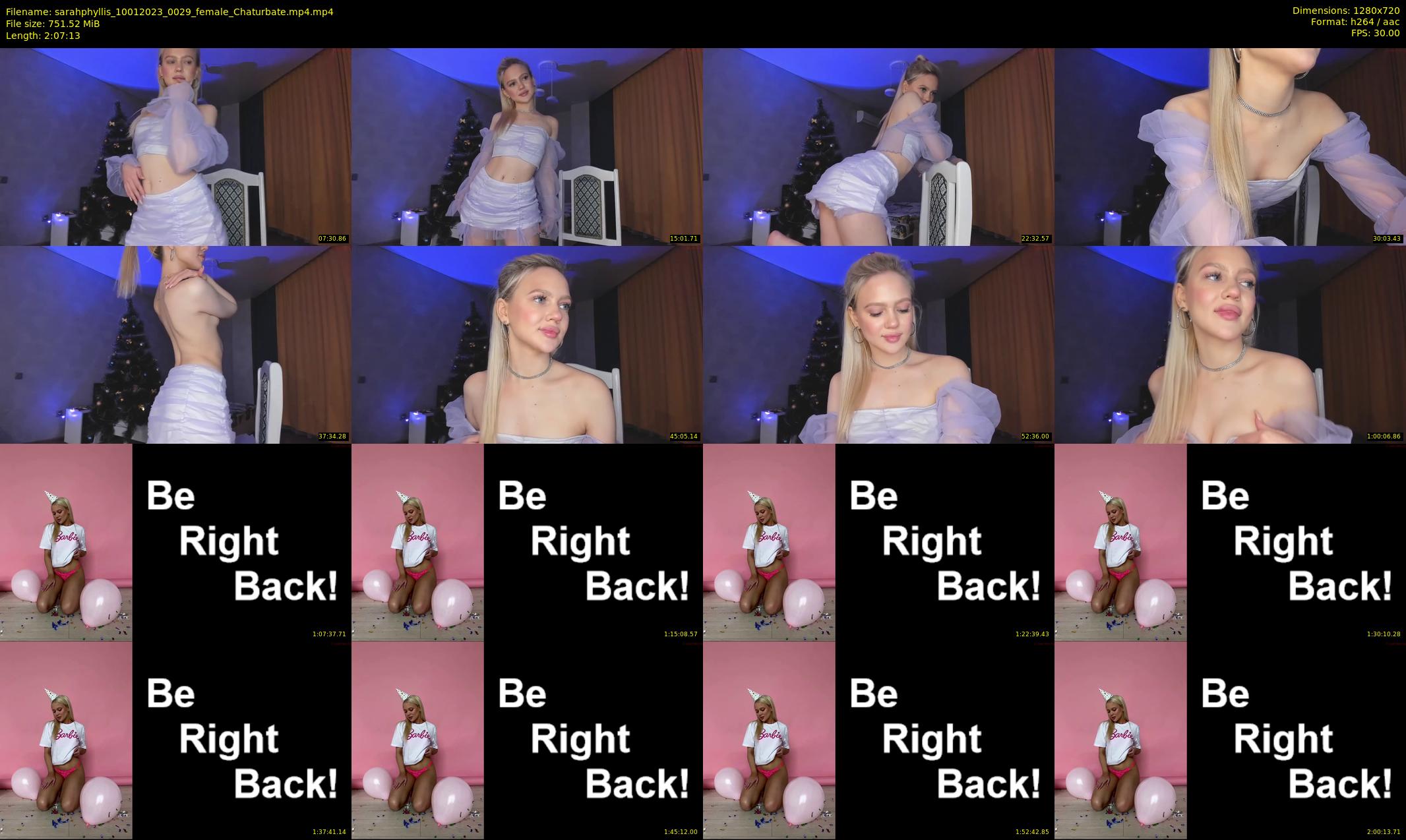 sarahphyllis — 128 minute Chaturbate female cam show recording, 720p, Jan 10, 2023