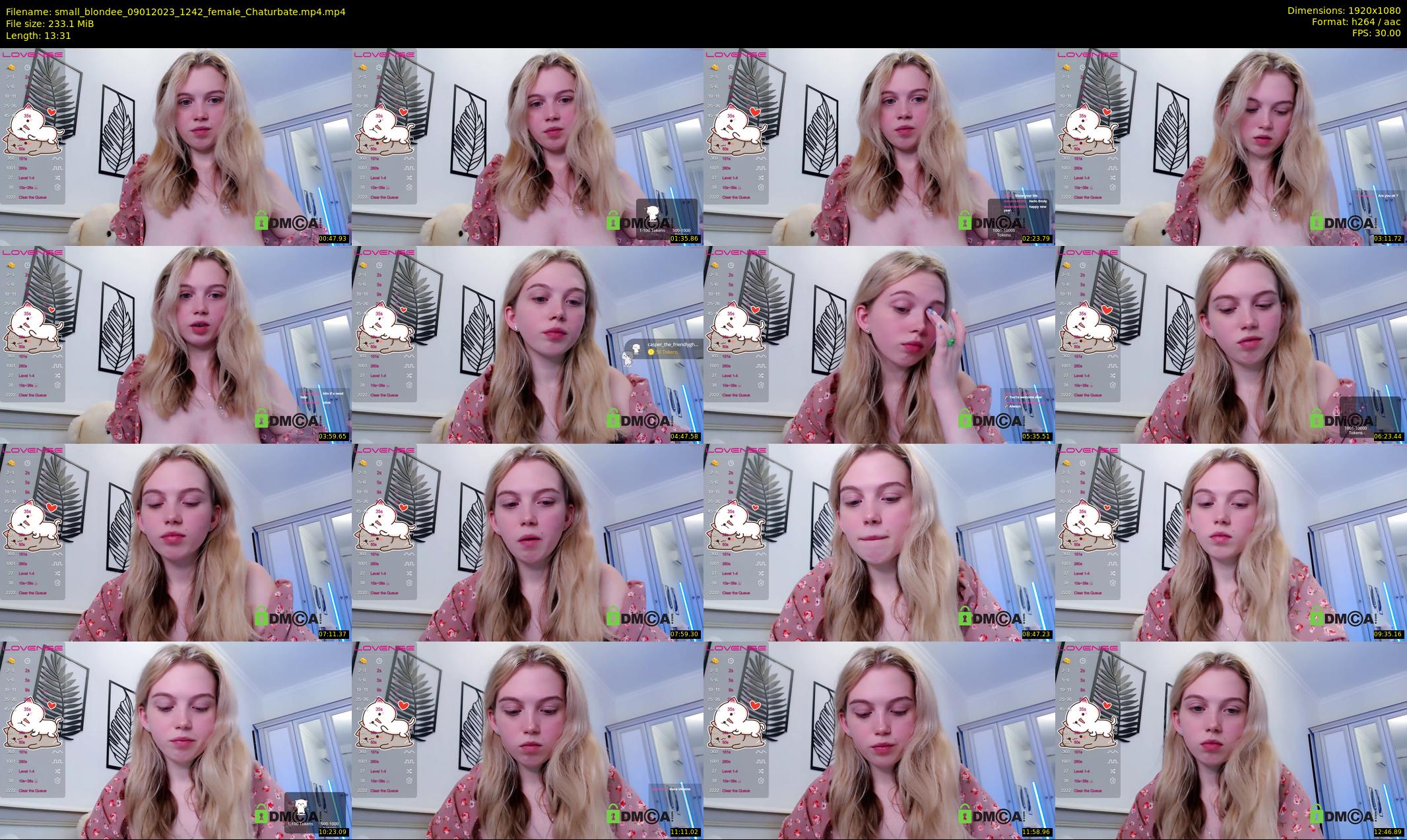 small_blondee — 14 minute Chaturbate female cam show recording, 1080p, Jan 9, 2023