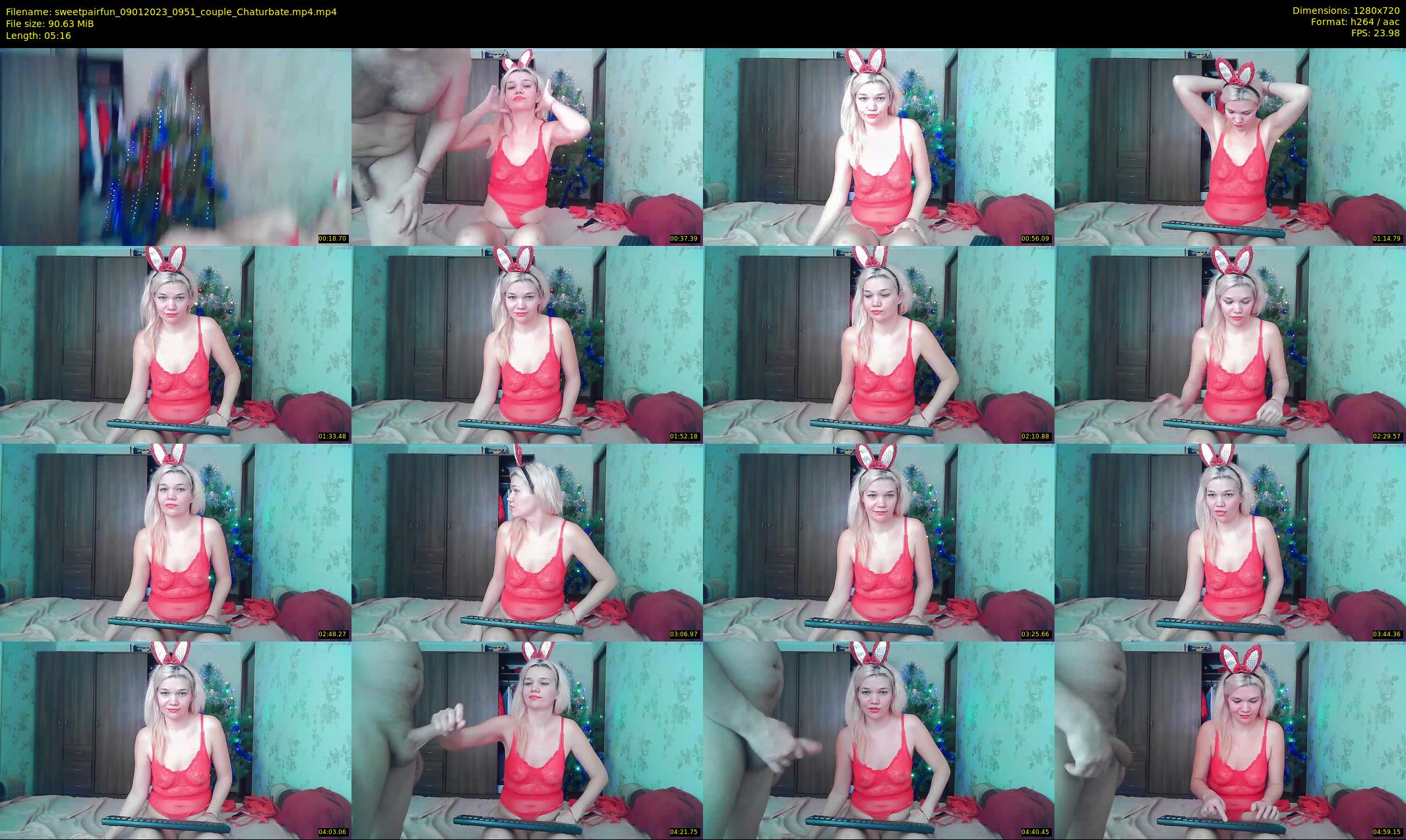 sweetpairfun — 6 minute Chaturbate couple cam show recording, 720p, Jan 9, 2023