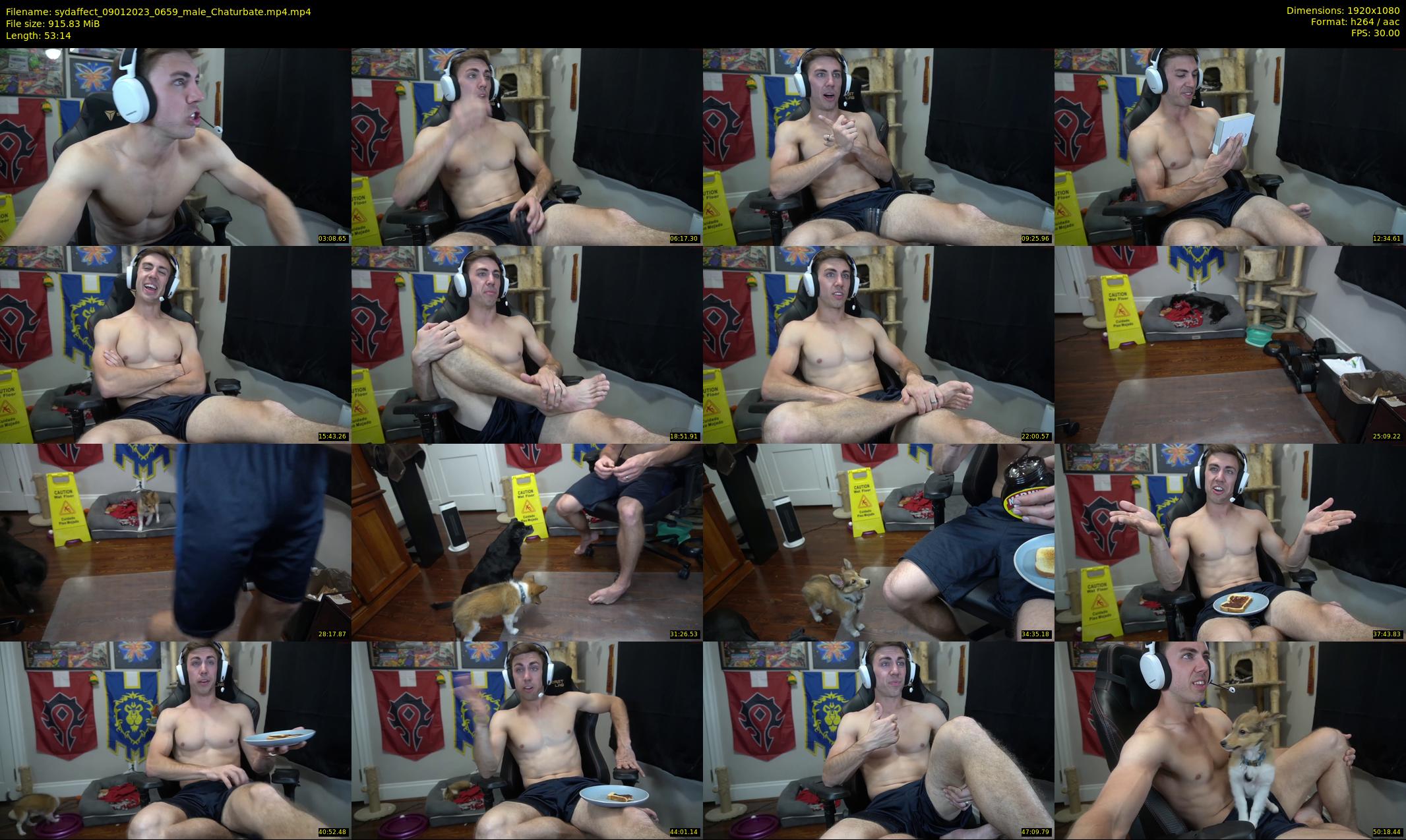 sydaffect — 54 minute Chaturbate male cam show recording, 1080p, Jan 9, 2023