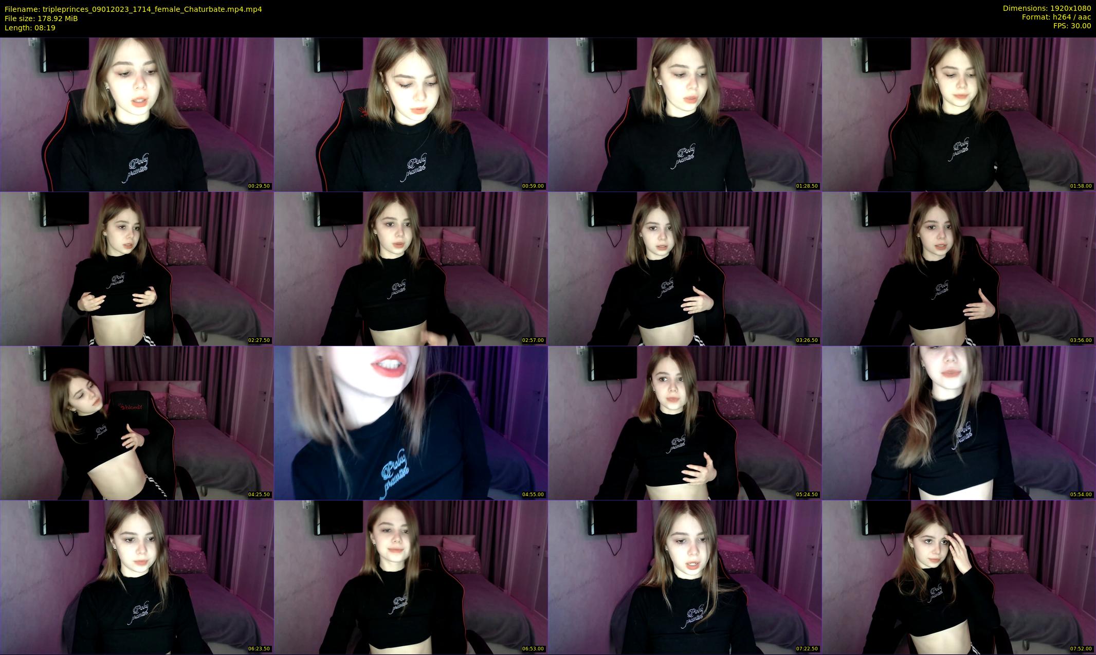 tripleprinces — 9 minute Chaturbate female cam show recording, 1080p, Jan 9, 2023