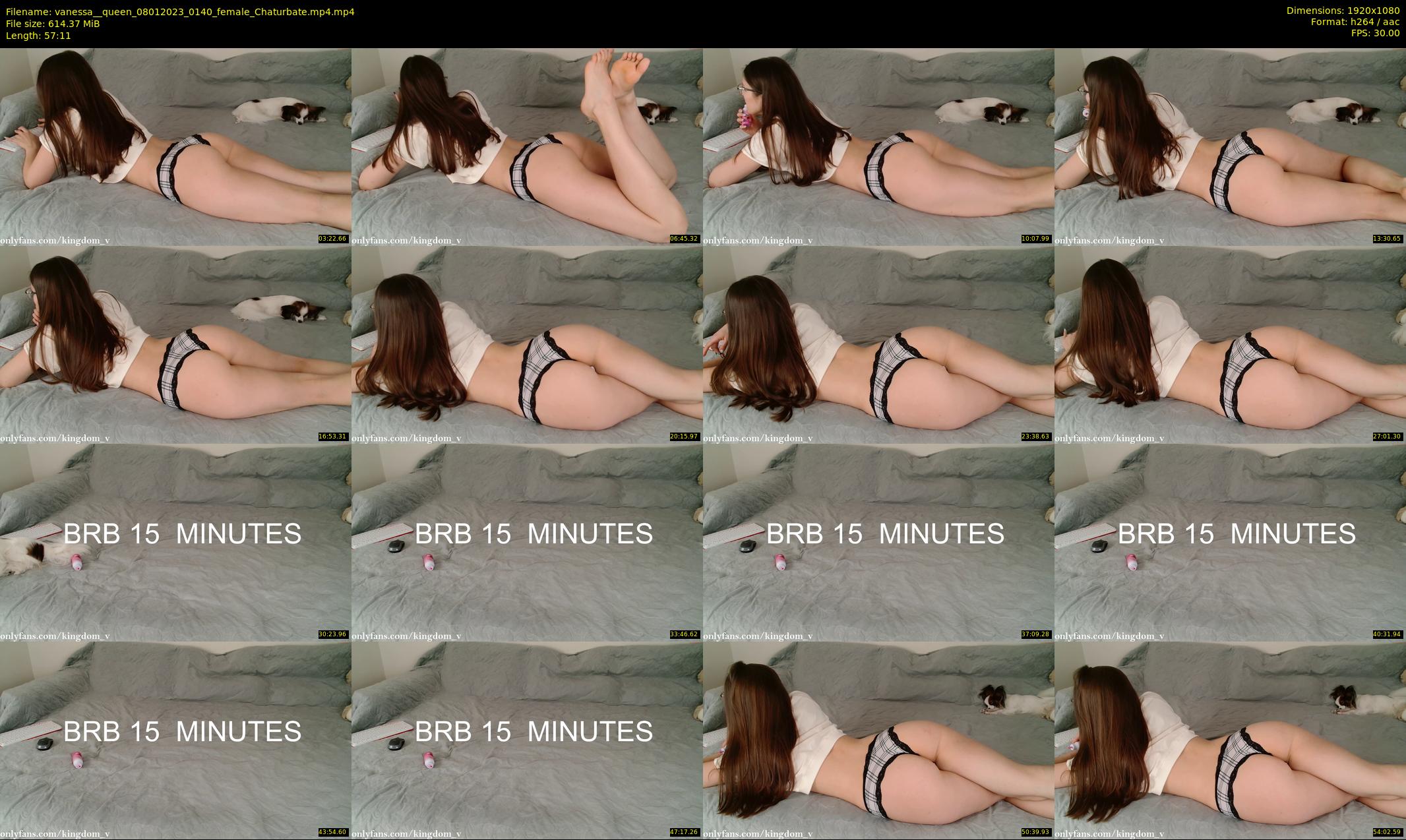 vanessa__queen — 58 minute Chaturbate female cam show recording, 1080p, Jan 8, 2023