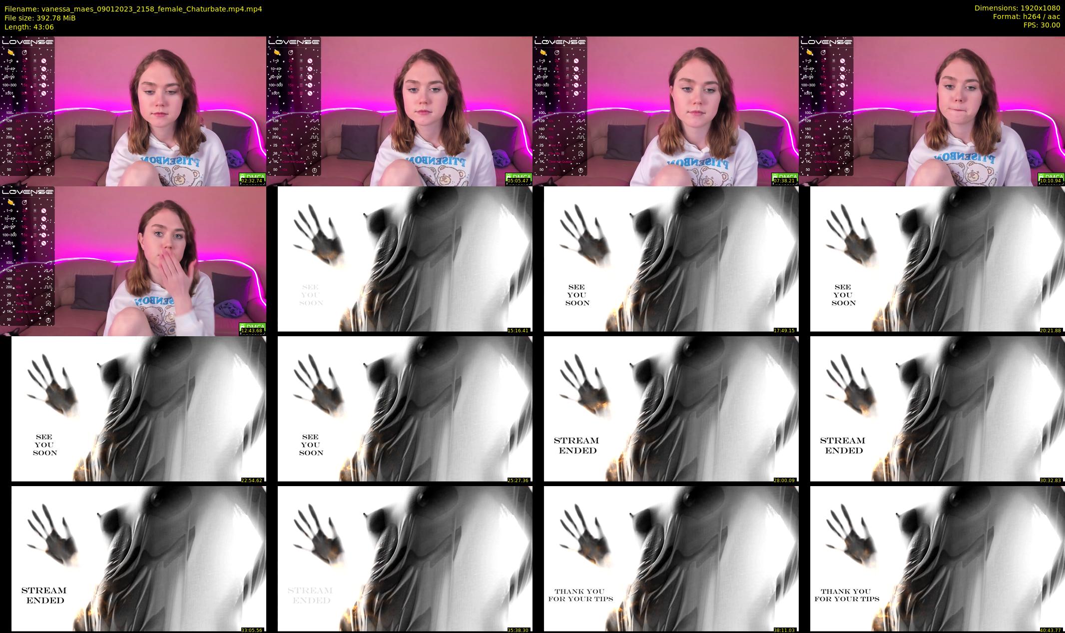 vanessa_maes — 44 minute Chaturbate female cam show recording, 1080p, Jan 9, 2023