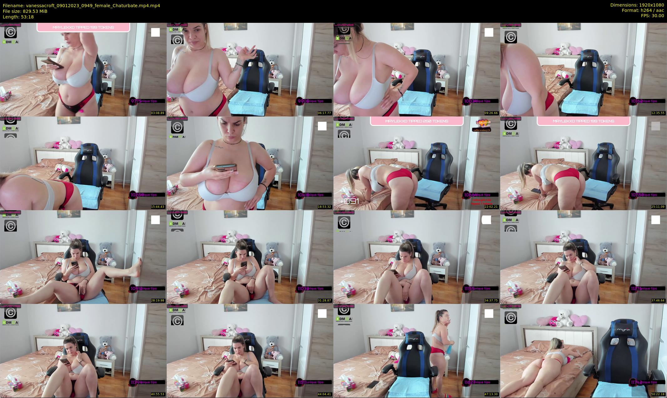 vanessacroft — 54 minute Chaturbate female cam show recording, 1080p, Jan 9, 2023