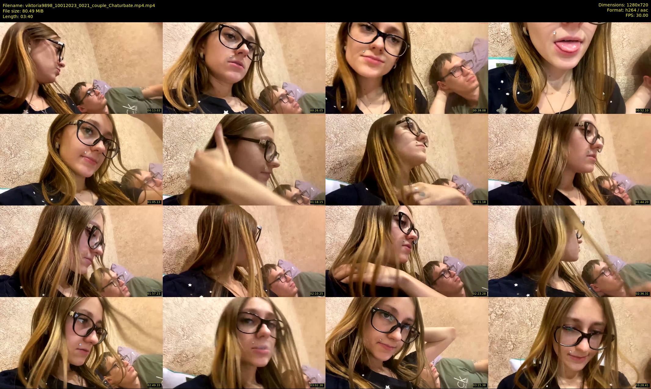 viktoria9898 — 4 minute Chaturbate couple cam show recording, 720p, Jan 10, 2023