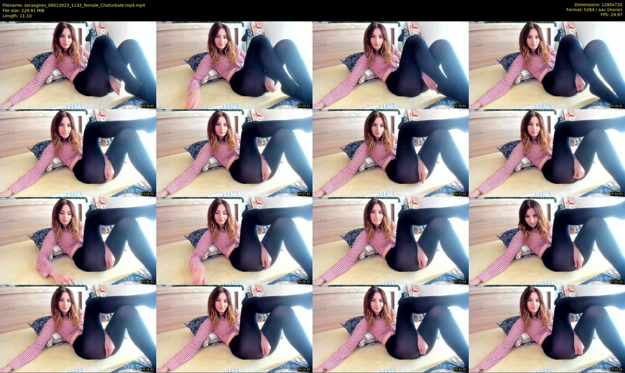 zaraagnes — 12 minute Chaturbate female cam show recording, 720p, Jan 9, 2023