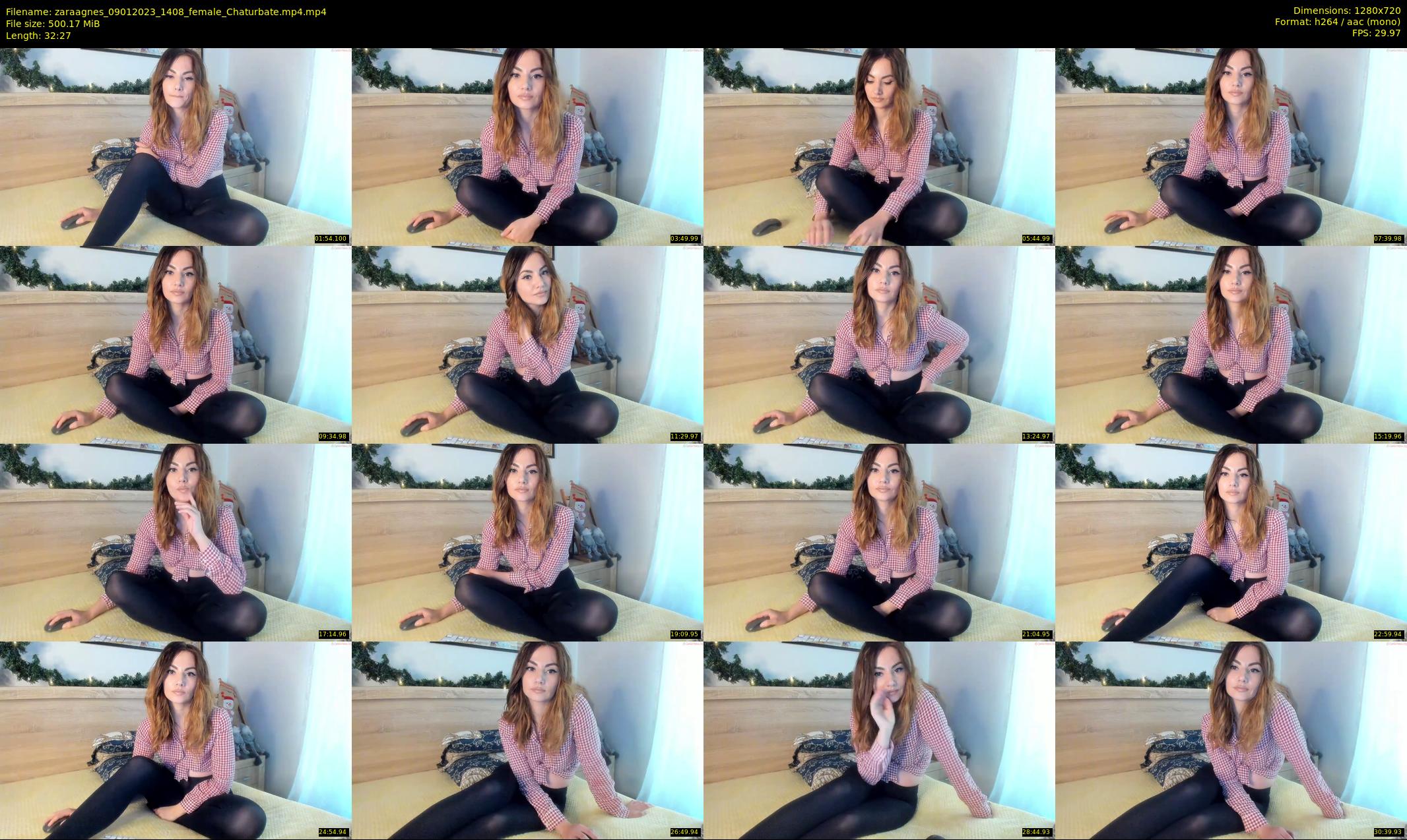 zaraagnes — 33 minute Chaturbate female cam show recording, 720p, Jan 9, 2023