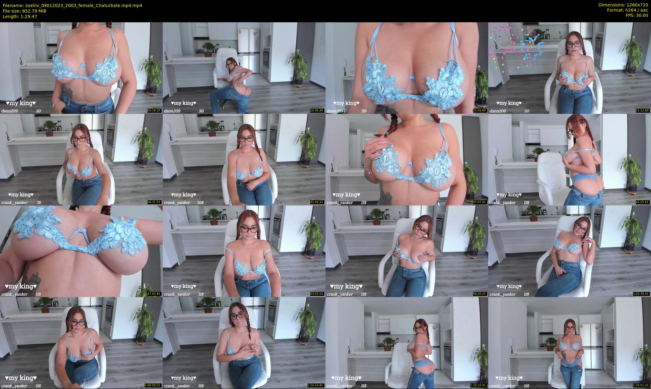 zoeliiv — 90 minute Chaturbate female cam show recording, 720p, Jan 9, 2023