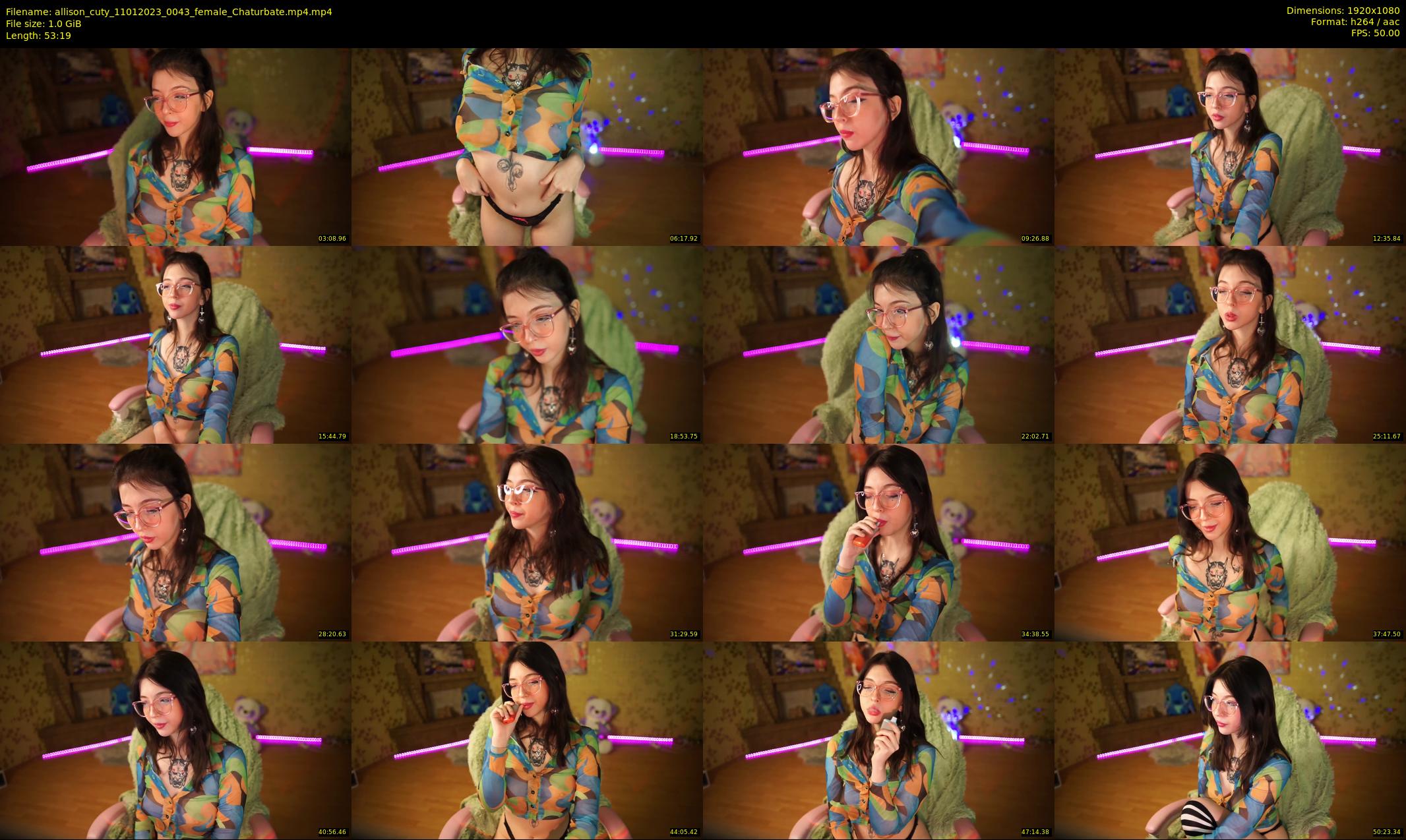 allison_cuty — 54 minute Chaturbate female cam show recording, 1080p, Jan 11, 2023