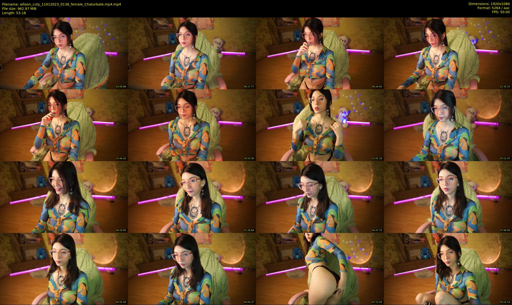allison_cuty — 54 minute Chaturbate female cam show recording, 1080p, Jan 11, 2023