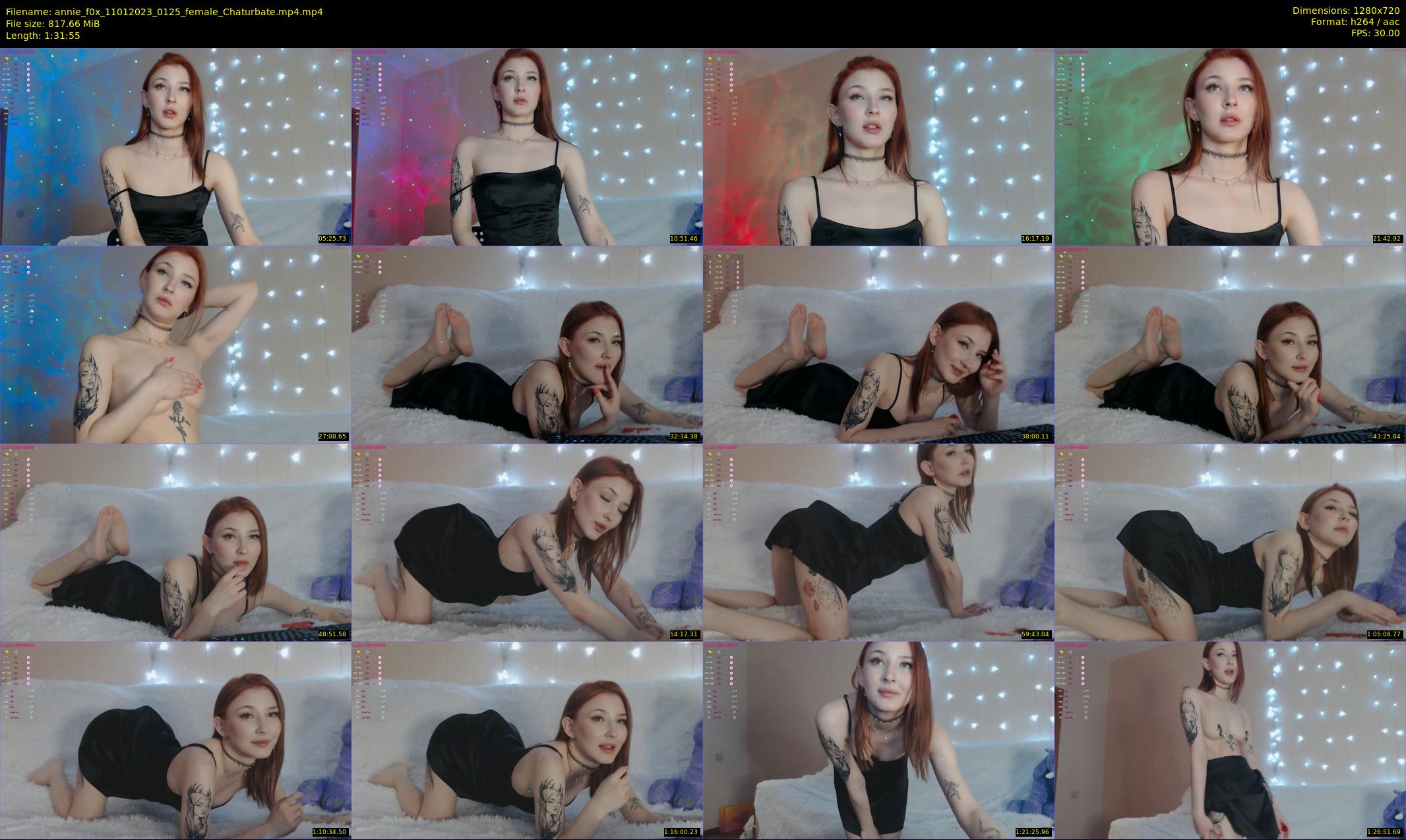 annie_f0x — 92 minute Chaturbate female cam show recording, 720p, Jan 11, 2023