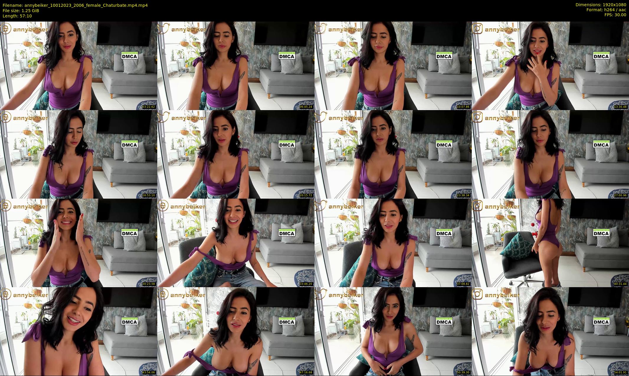 annybeiker — 58 minute Chaturbate female cam show recording, 1080p, Jan 10, 2023