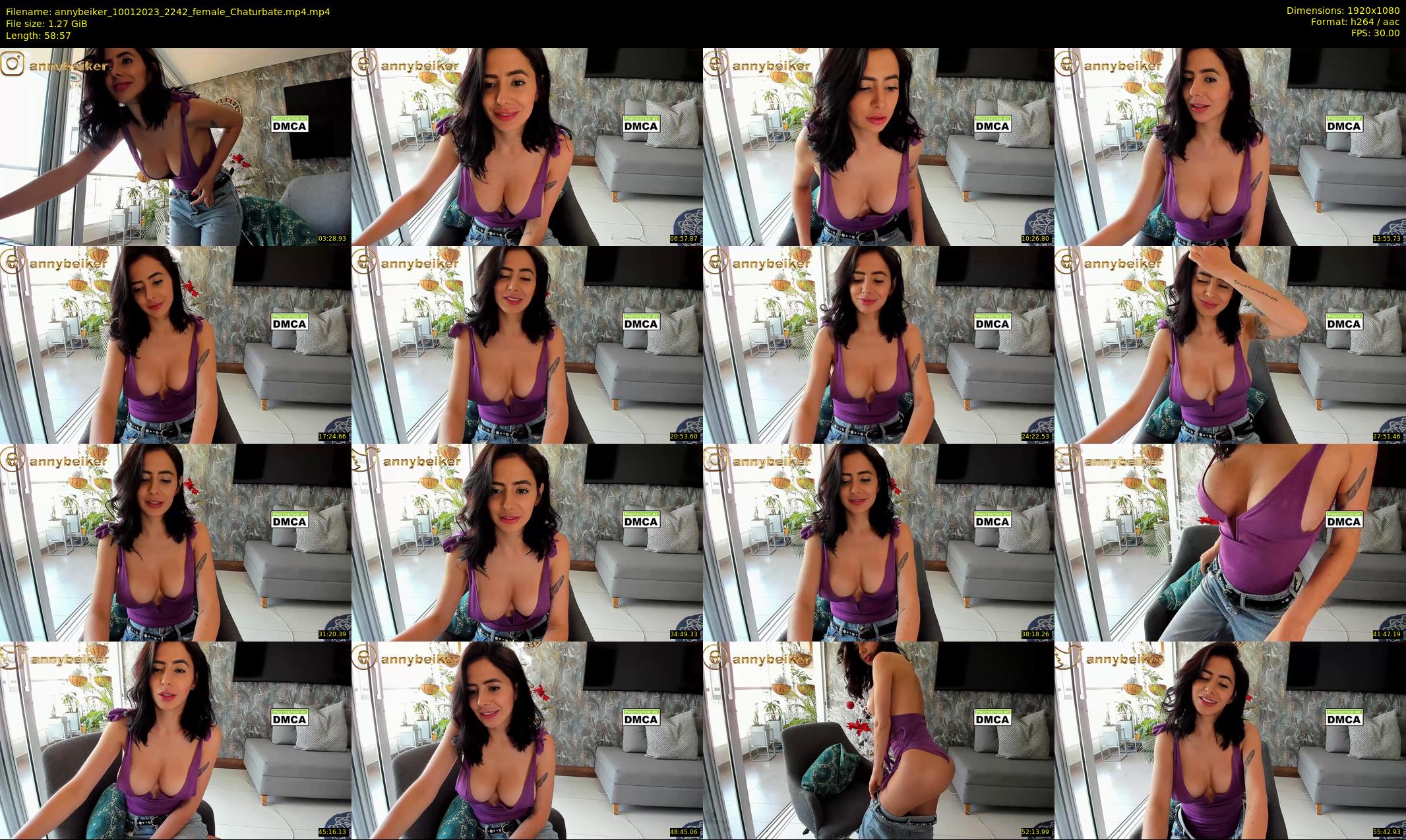 annybeiker — 59 minute Chaturbate female cam show recording, 1080p, Jan 10, 2023