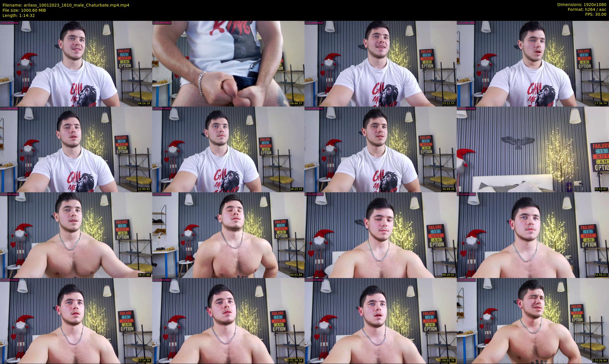arilass — 75 minute Chaturbate male cam show recording, 1080p, Jan 10, 2023