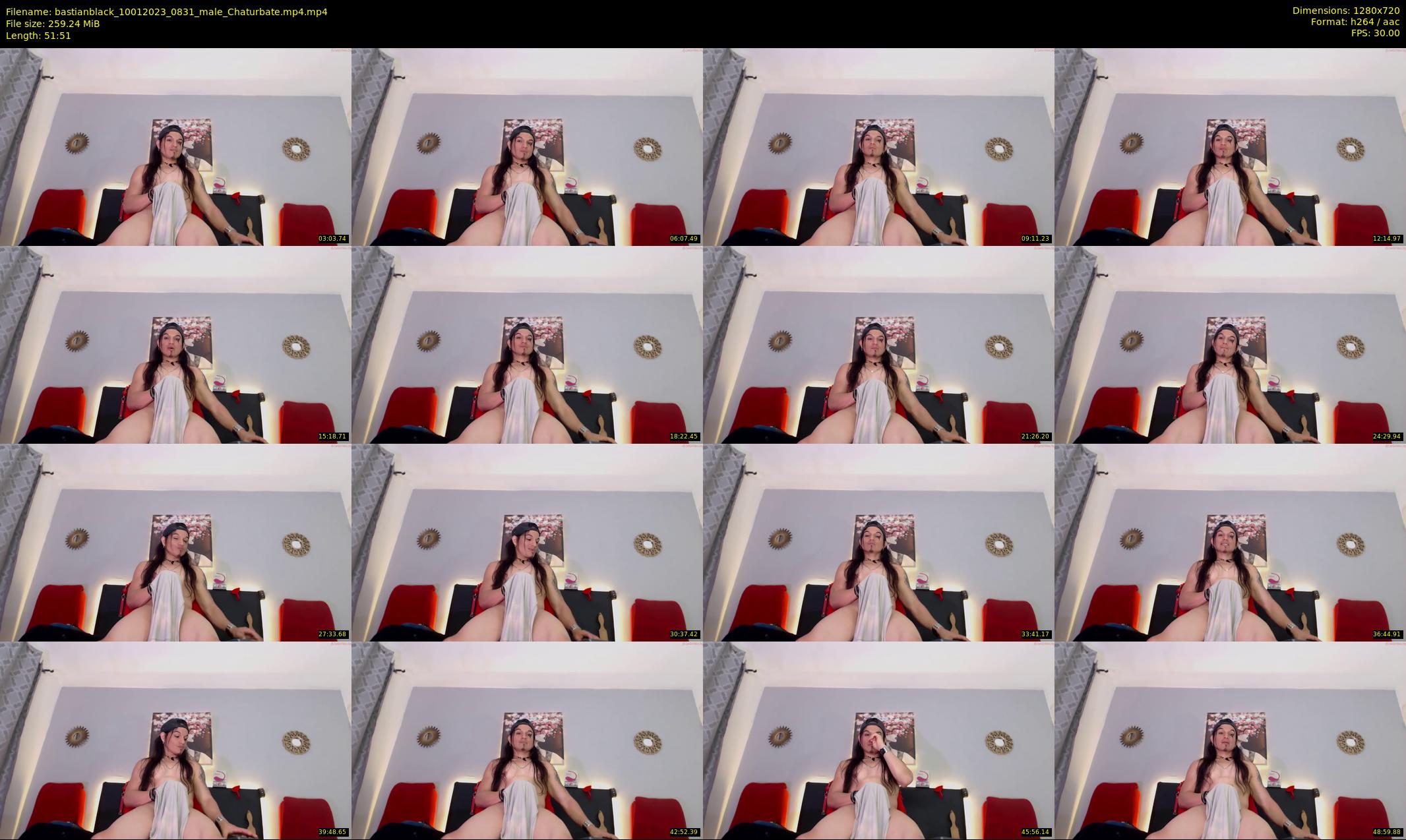bastianblack — 52 minute Chaturbate male cam show recording, 720p, Jan 10, 2023