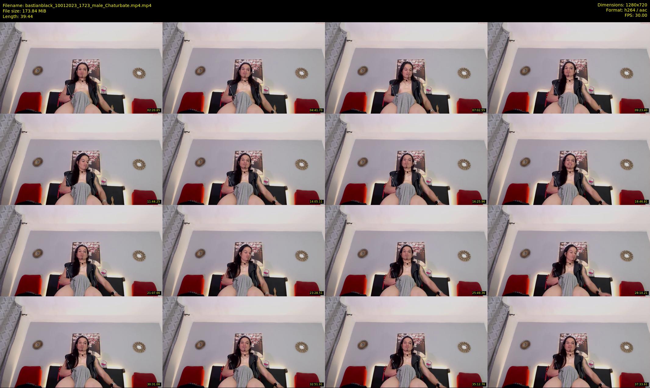 bastianblack — 40 minute Chaturbate male cam show recording, 720p, Jan 10, 2023