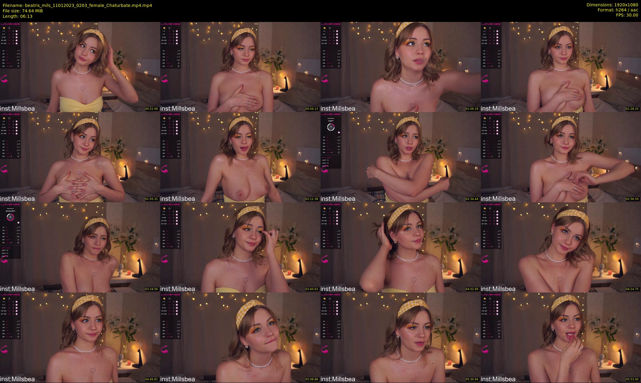 beatris_mils — 7 minute Chaturbate female cam show recording, 1080p, Jan 11, 2023