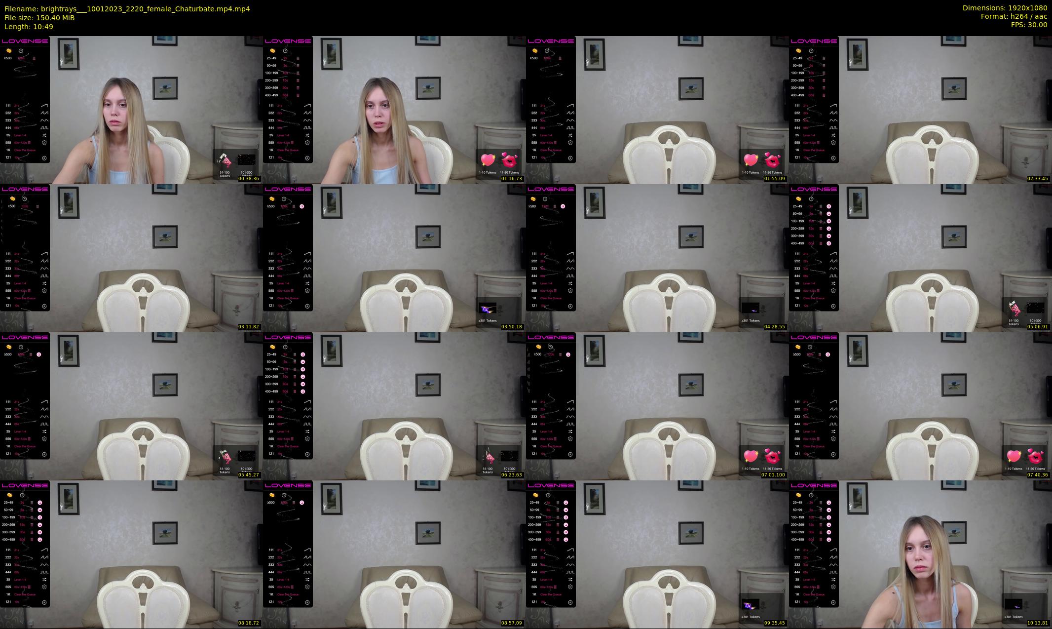 brightrays__ — 11 minute Chaturbate female cam show recording, 1080p, Jan 10, 2023