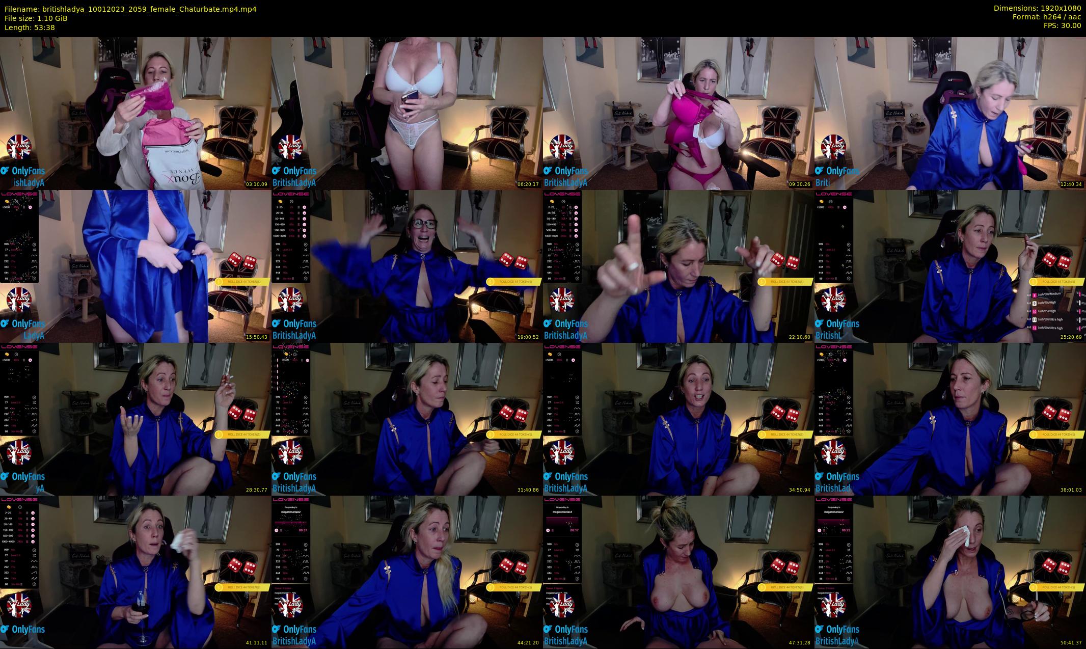britishladya — 54 minute Chaturbate female cam show recording, 1080p, Jan 10, 2023