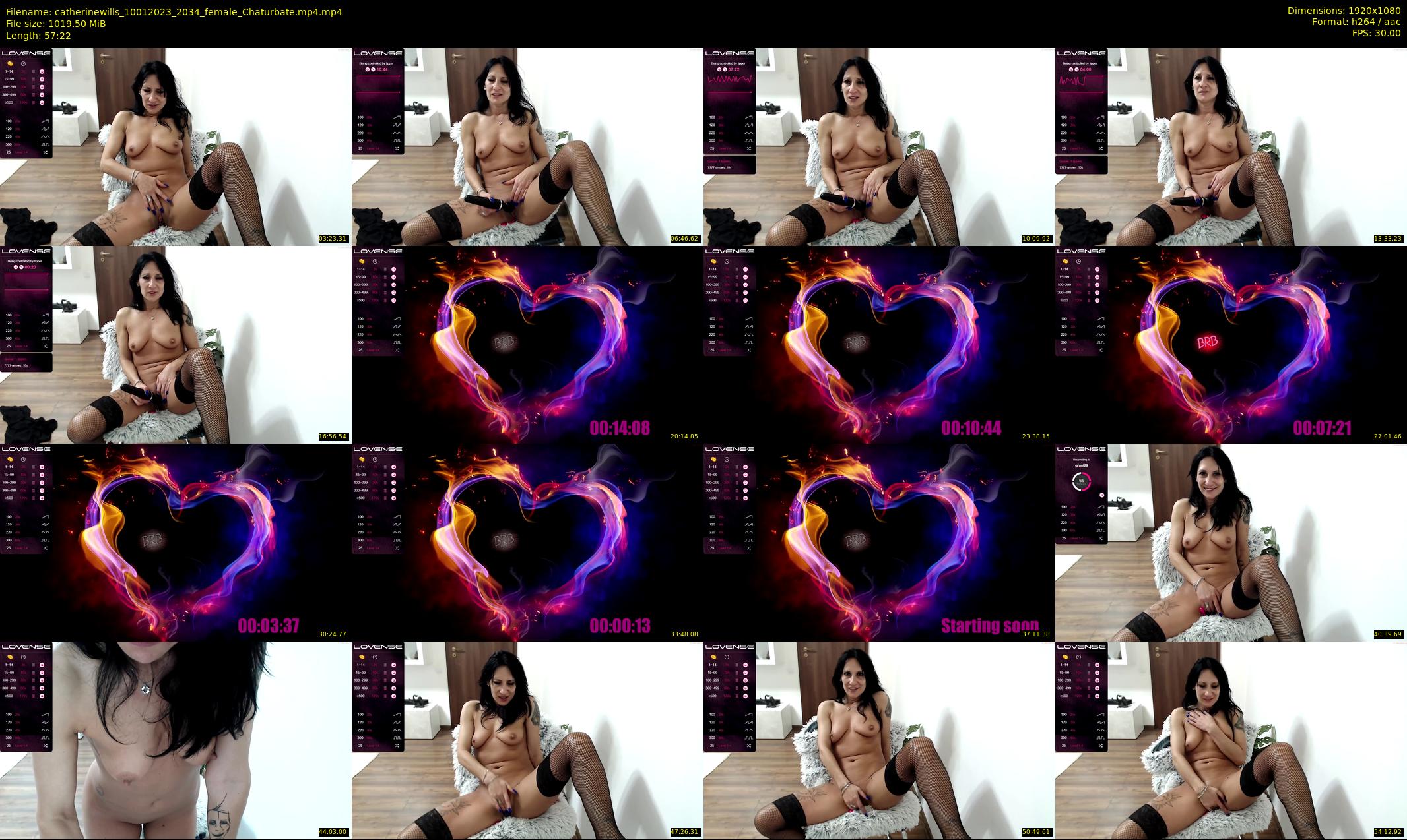 catherinewills — 58 minute Chaturbate female cam show recording, 1080p, Jan 10, 2023