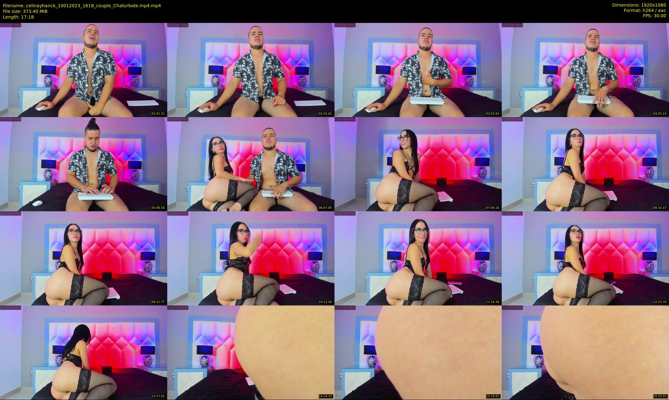 celinayhanck — 18 minute Chaturbate couple cam show recording, 1080p, Jan 10, 2023