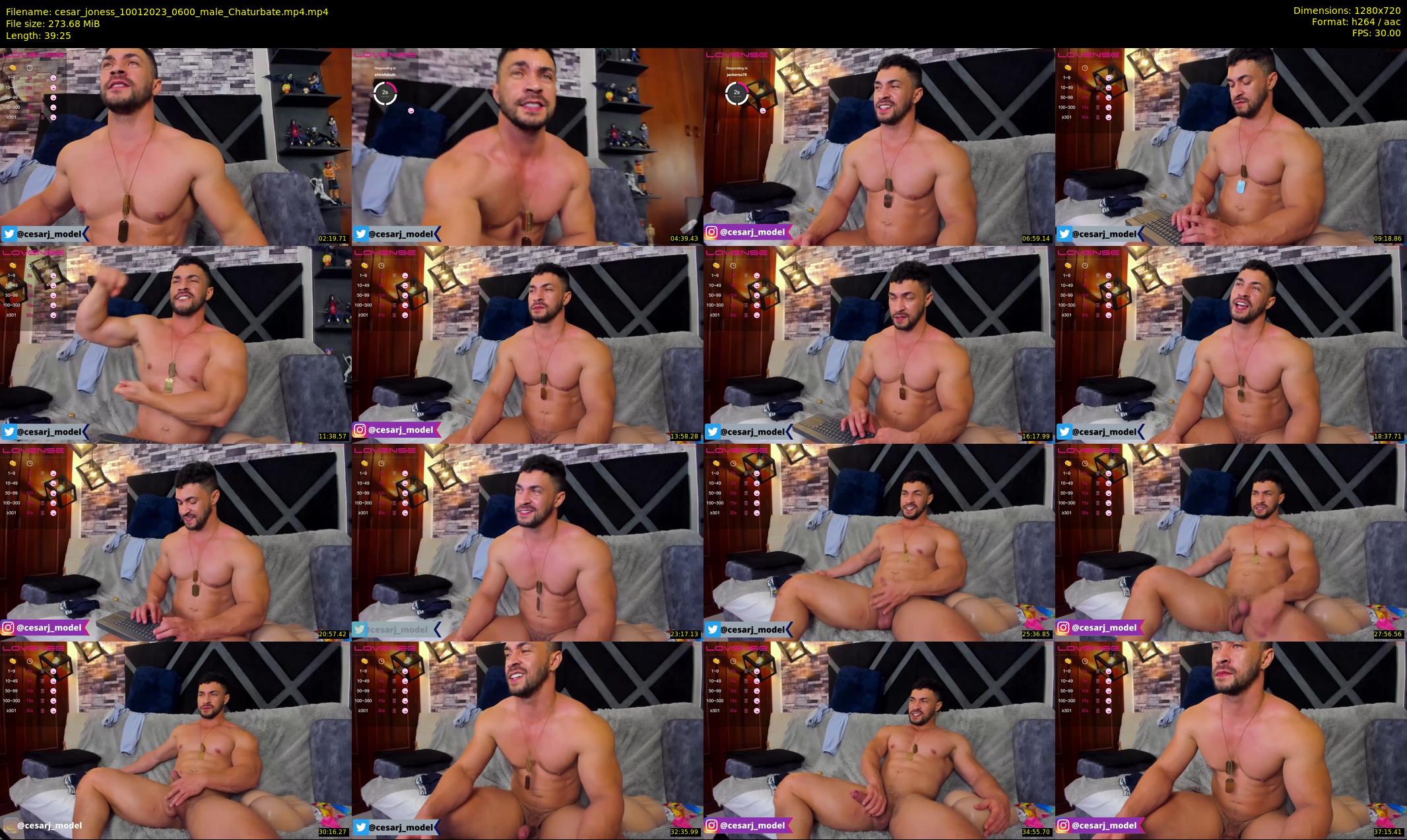 cesar_joness — 40 minute Chaturbate male cam show recording, 720p, Jan 10, 2023